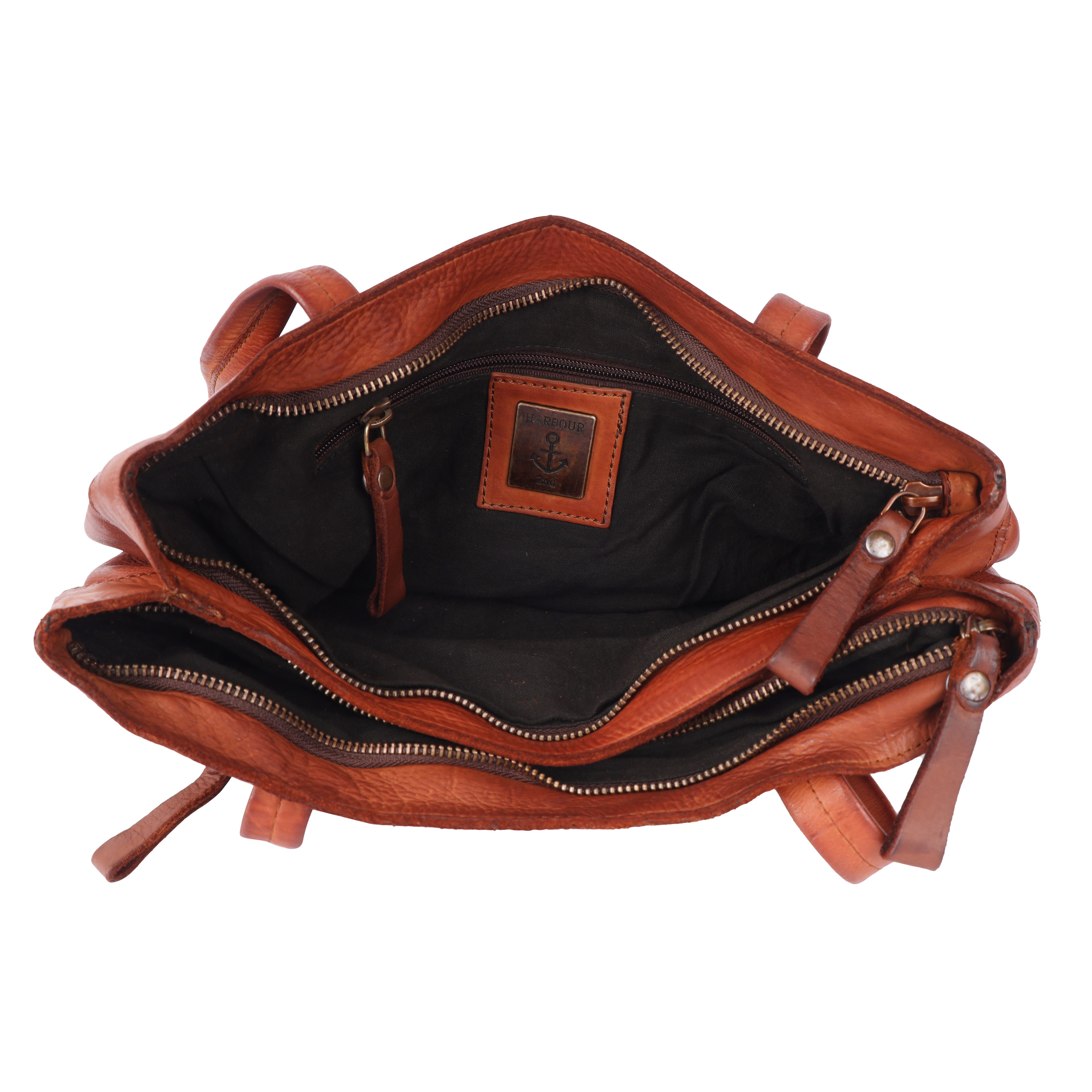 HARBOUR 2nd Shopper Zea, Damen Henkeltasche, Schultertasche, Handtasche mit Logodruck
