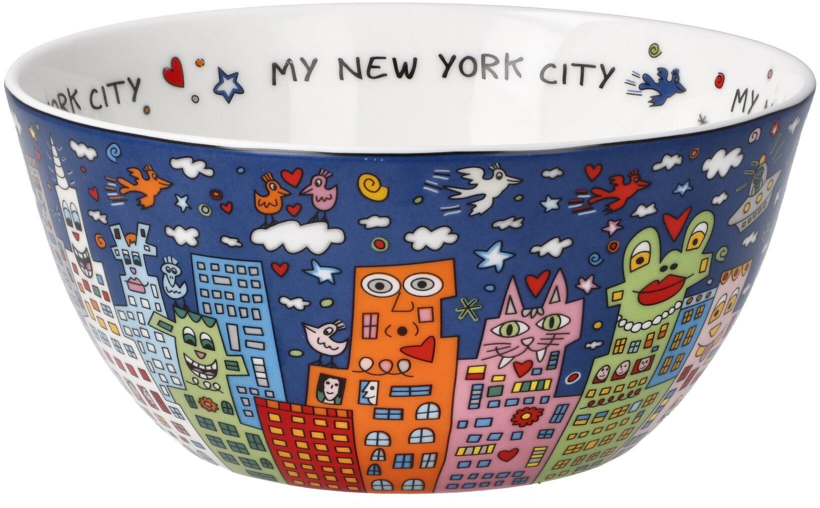 Goebel Dekoschale Rizzi, Pop Art, Fine Bone China, James Rizzi - My New Yor günstig online kaufen
