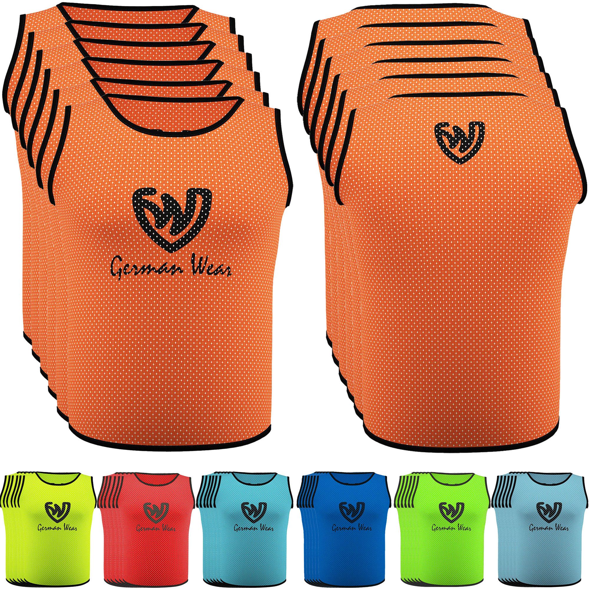 German Wear Trainingsleibchen GWLB01 6er Pack (Spar-Set, 6er-Pack) 6er pack Fußball Leibchen Trainingsleibchen