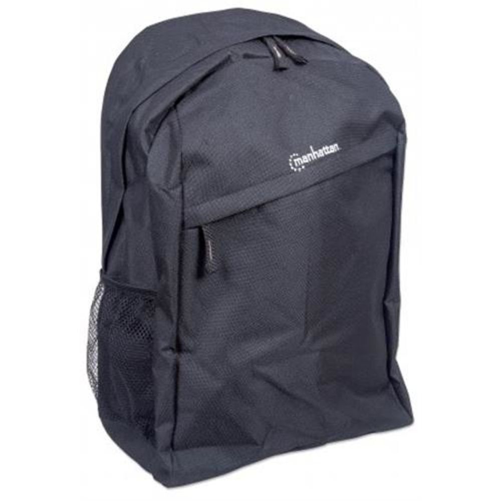 MANHATTAN Laptoprucksack Knappack Notebookrucksack, Notebook bis 15,6" sehr leicht Schwarz