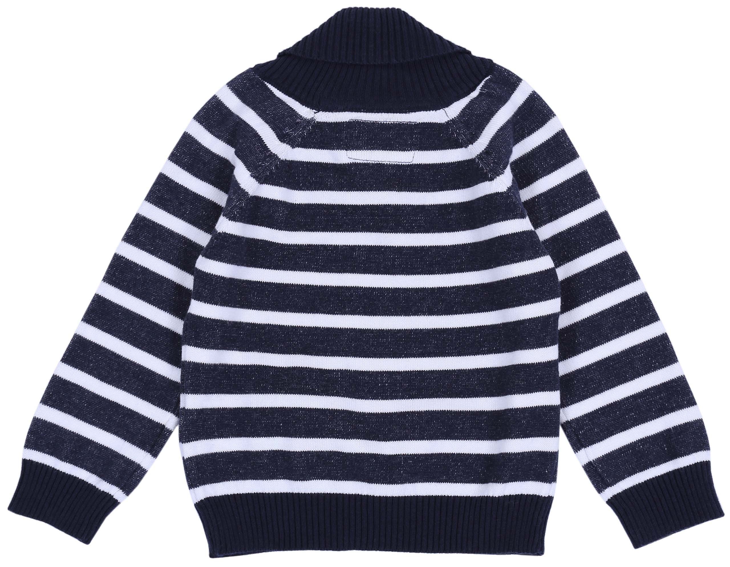 Sarcia.eu Streifenpullover Dunkelblau-weißer Pullover 9-12 Monate