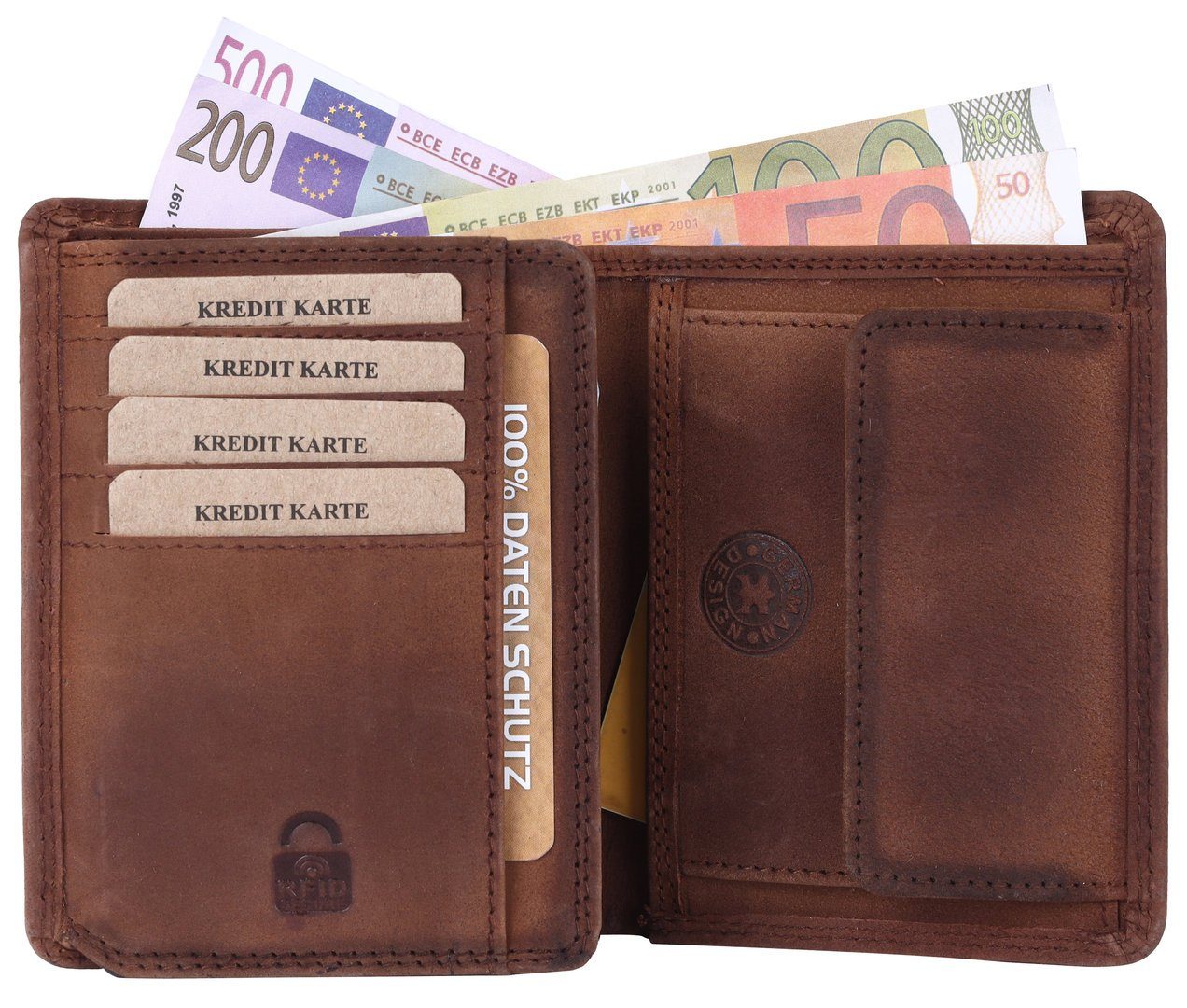 SHG Geldbörse Herren Leder Börse Portemonnaie, günstig online kaufen