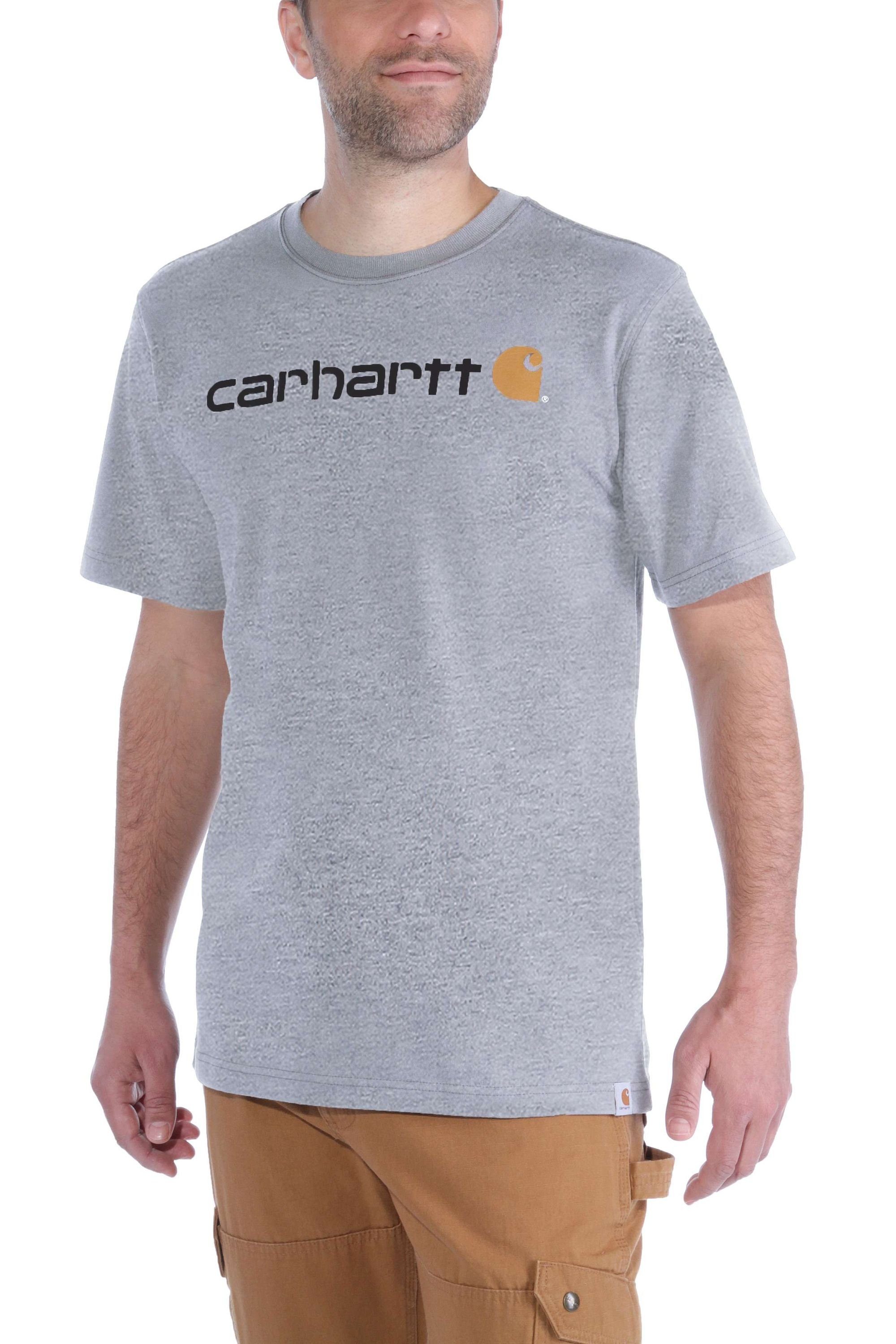 CORE Carhartt 103361 Carhartt grey T-SHIRT heather S/S (1-tlg) T-Shirt LOGO