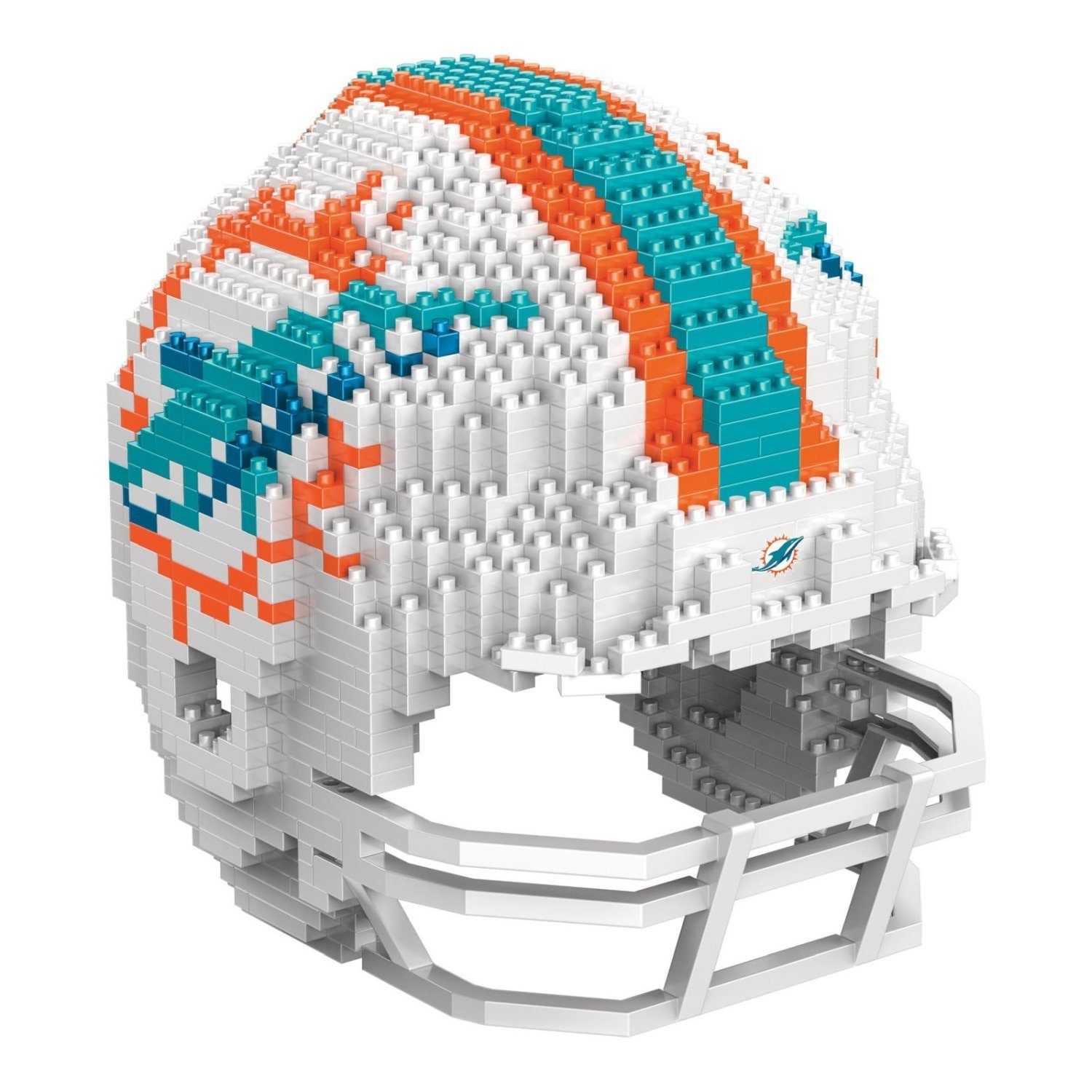 Forever Collectibles Sammelfigur Miami Dolphins BRXLZ NFL 3D Helm Bausatz