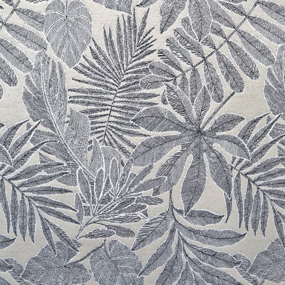 Stofferia Stoff Dekostoff Jacquard Adrien Natur, Breite 140 cm, Meterware