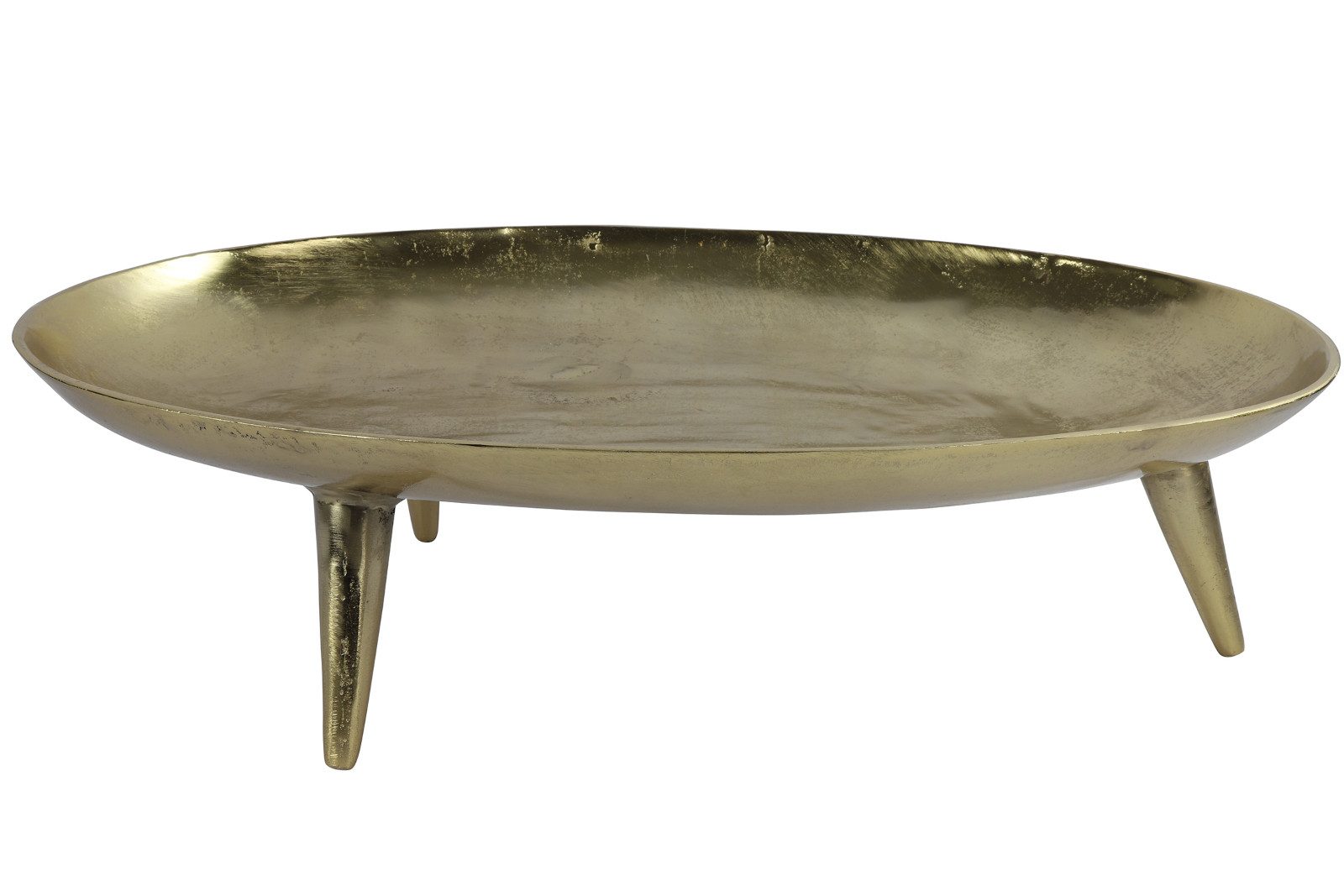 Dekoschale Schale oval Resa L gold 22cm