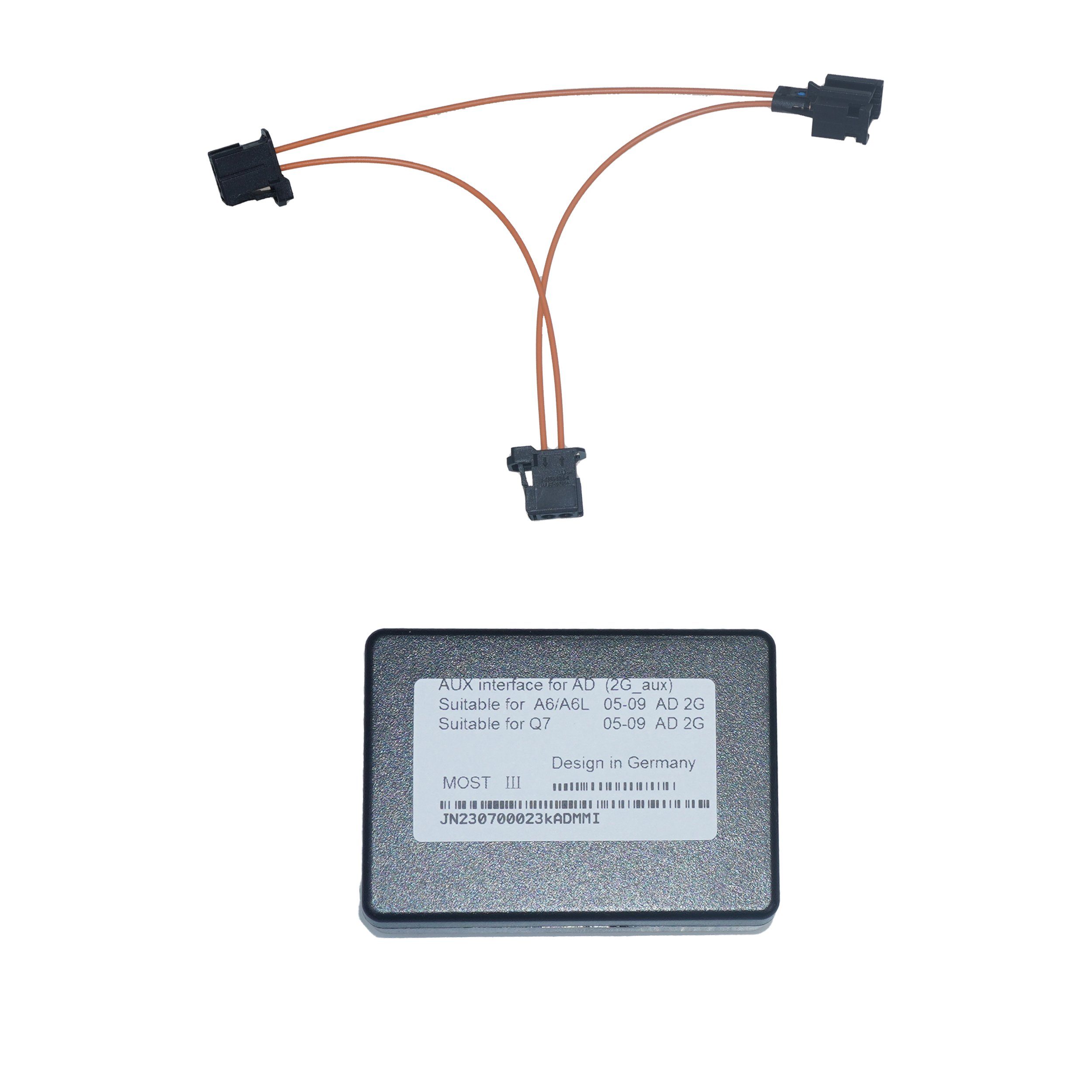 TAFFIO Für AUDI MMI 2G CD CHANGER MOST Fibre Optic to AUX Audio Input Adapter KFZ-Adapter