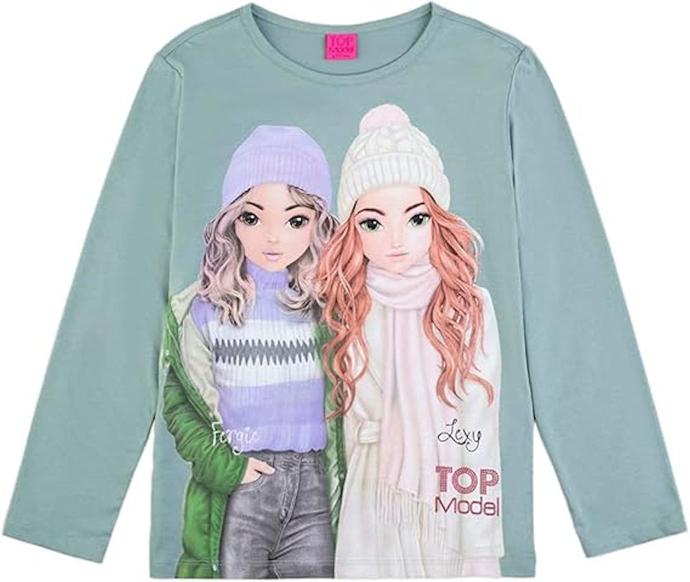 Top Model Langarmshirt Top Model Langarmshirt Shirt Fergie Lexy iceberg green (1-tlg)