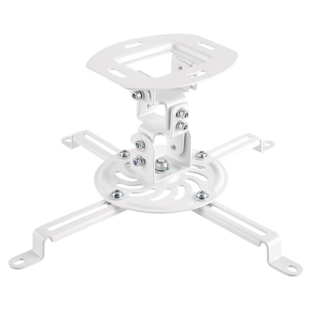 LogiLink Beamer-Deckenhalterung BP0057, (bis 12,50 Zoll, 1x Projektorhalterung, 1-tlg., bis zu 13,5 kg, Projector Mount Armlänge 150 mm Aluminium weiß neigbar drehbar)
