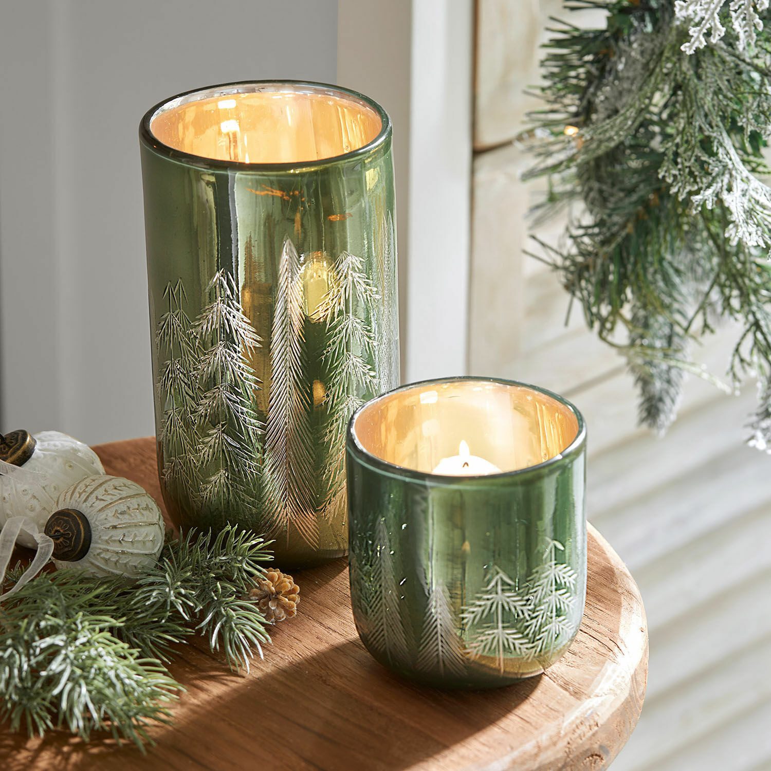 Mirabeau Windlicht Windlicht 2er Harifaz grün (kein Set, kein Set) günstig online kaufen