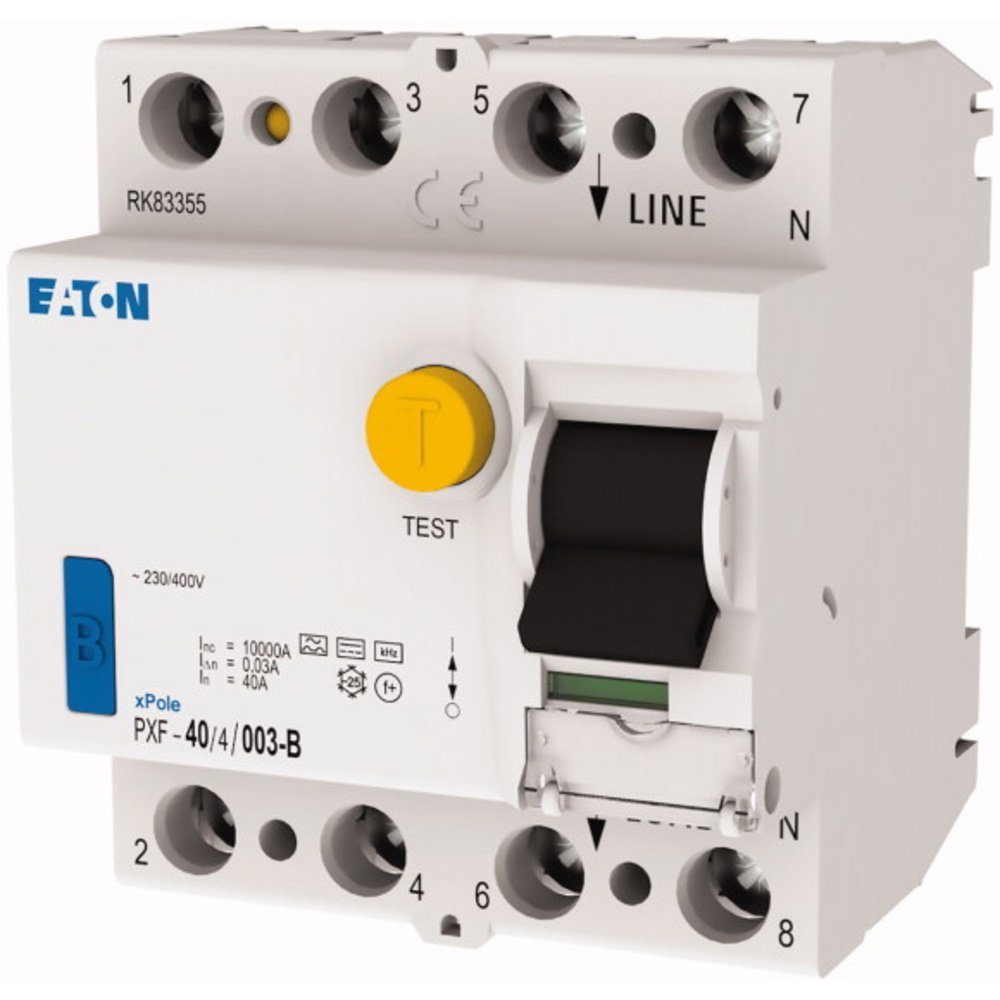 Sicherheitsrelais Eaton 300299 PXF-40/4/003-B FI-Schutzschalter allstromsensitiver FI B
