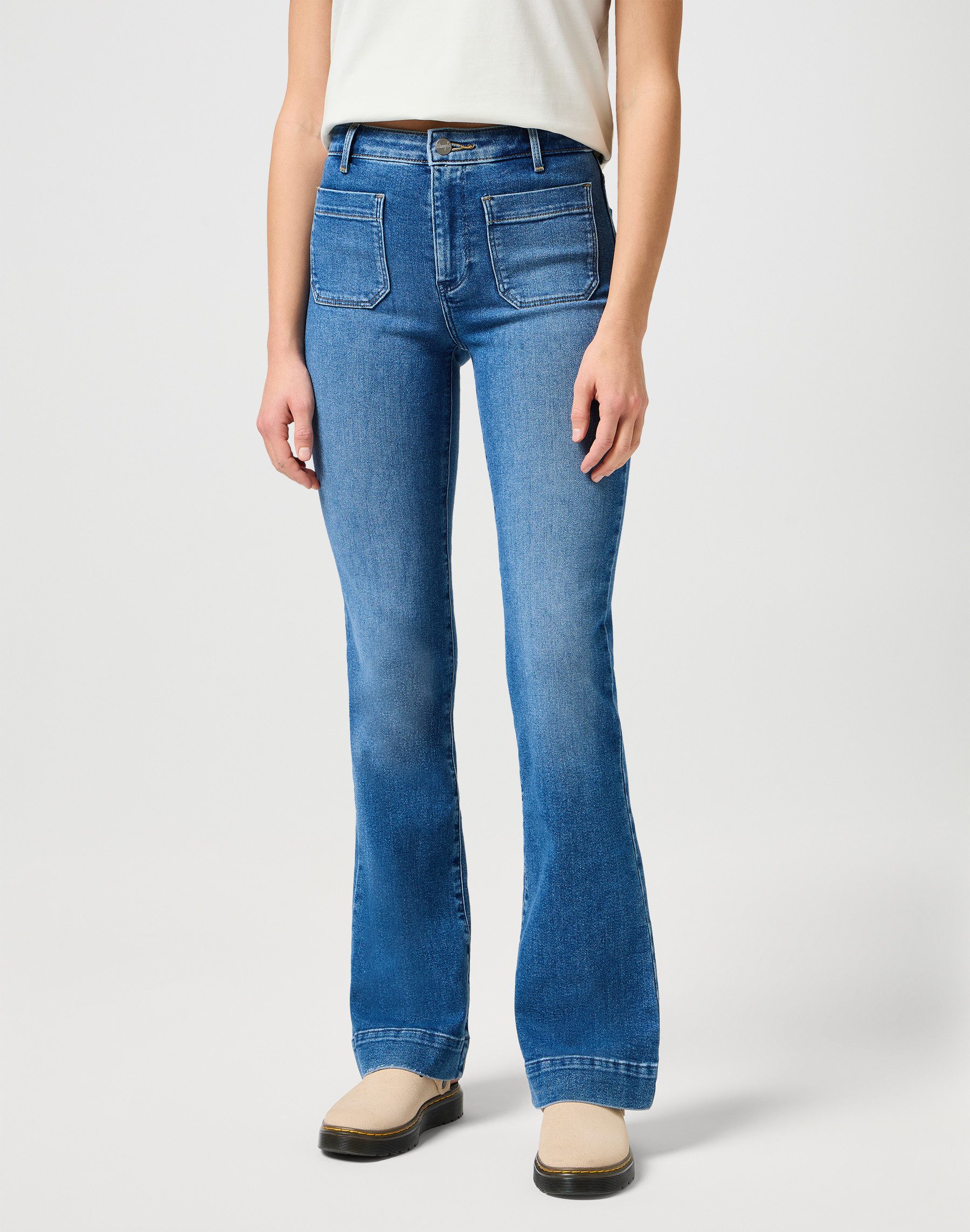 Wrangler Bootcut-Jeans Flare im Retro-Design mit günstig online kaufen