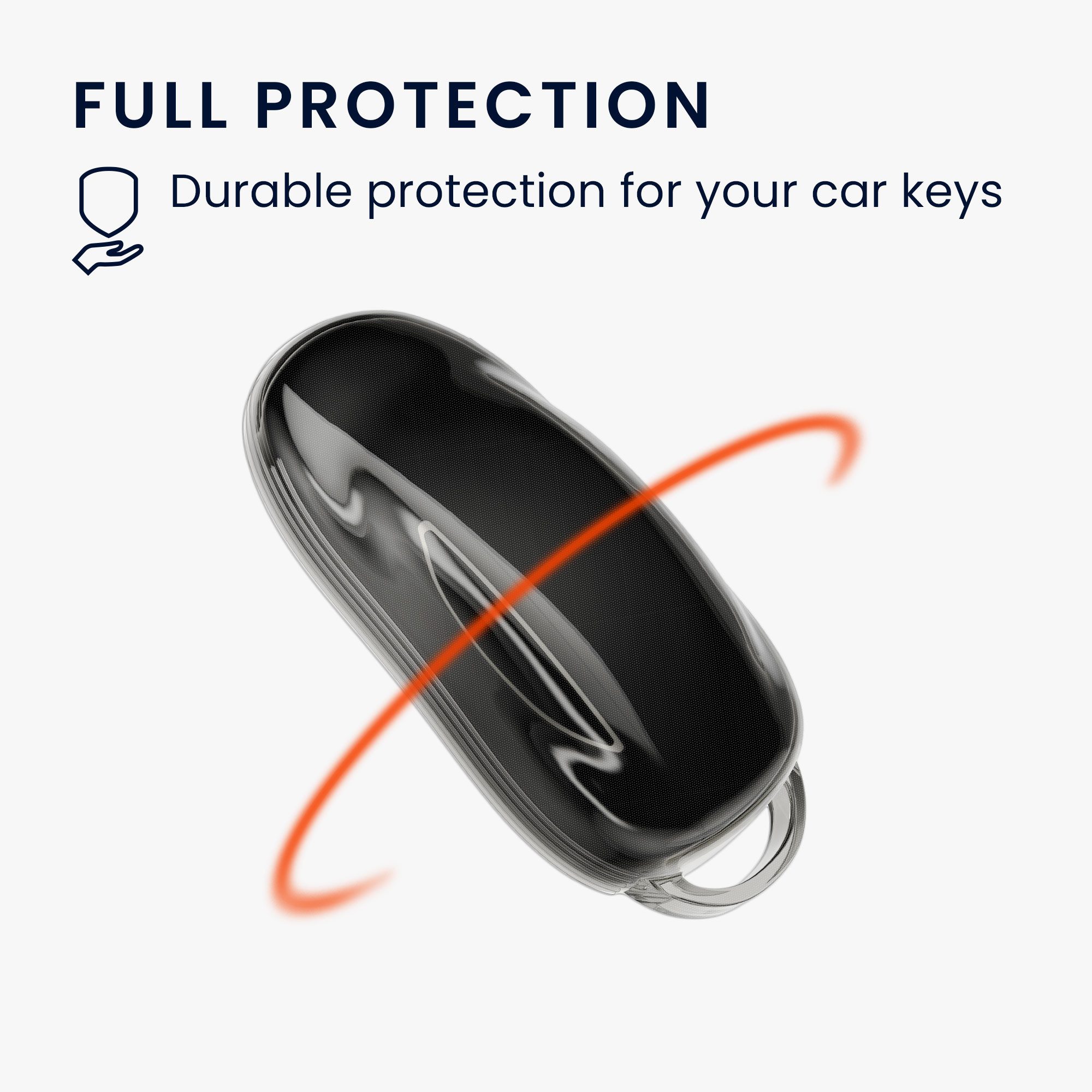 kwmobile Schlüsseltasche Autoschlüssel Hülle kompatibel mit Tesla Model S / Model Y / Model 3 - (1-tlg), FLEXIBEL & ELASTISCH: Das TPU Silikon Schlüsselcover ist eine