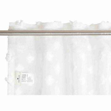 Gardine SNOWFLAKES Transparenter Schlaufenvorhang, TOM TAILOR, Schlaufe (1 St), Polyester, 135 x 250 cm in Weiss