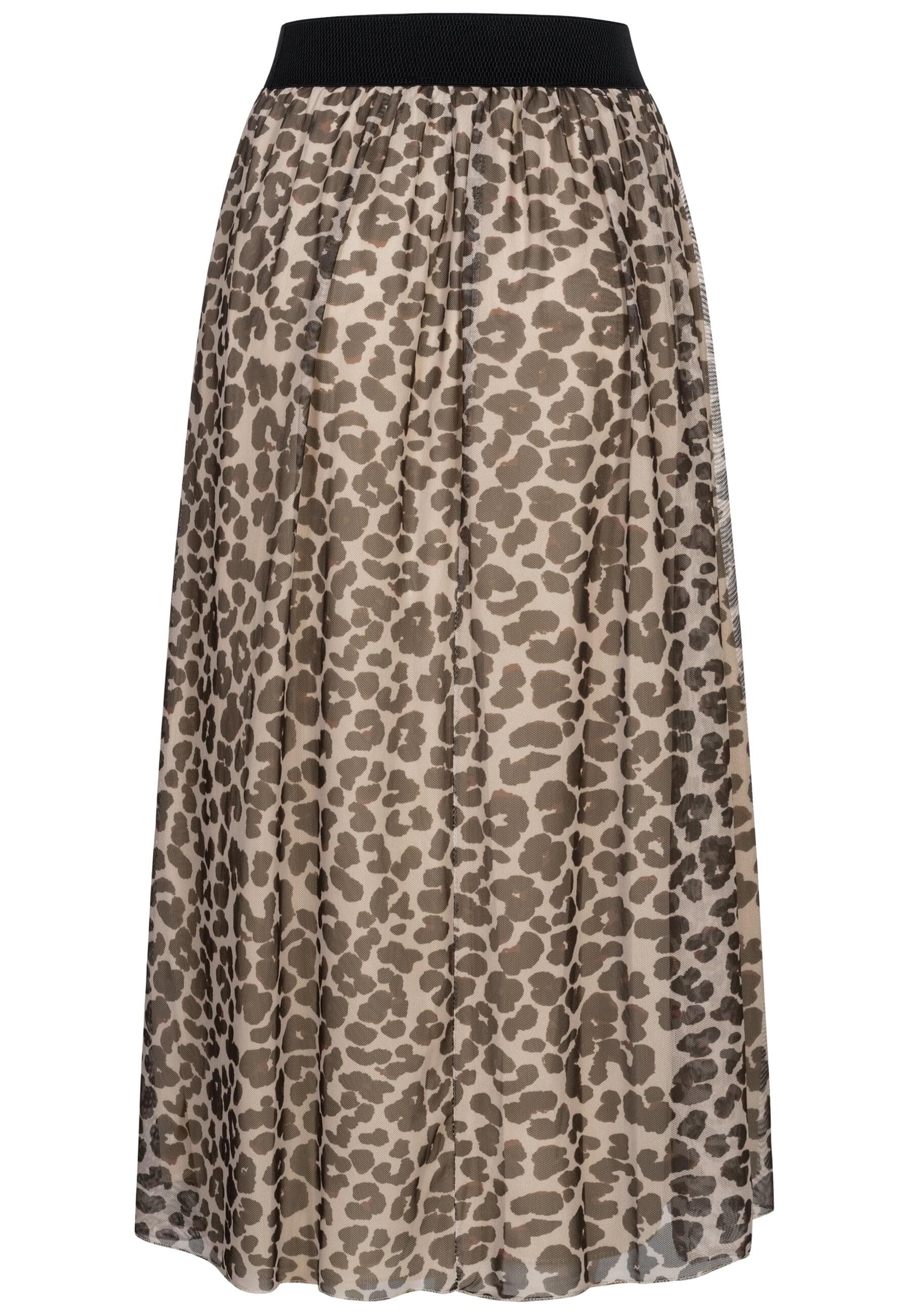 CLOUD 5IVE Sommerrock CLOUD 5IVE Longform Rock mit Leoprint und Gummiband ( günstig online kaufen