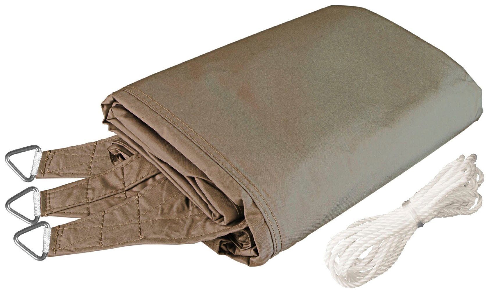 Windhager Cannes Triangle Sun Sail, 3x3x3m, taupe