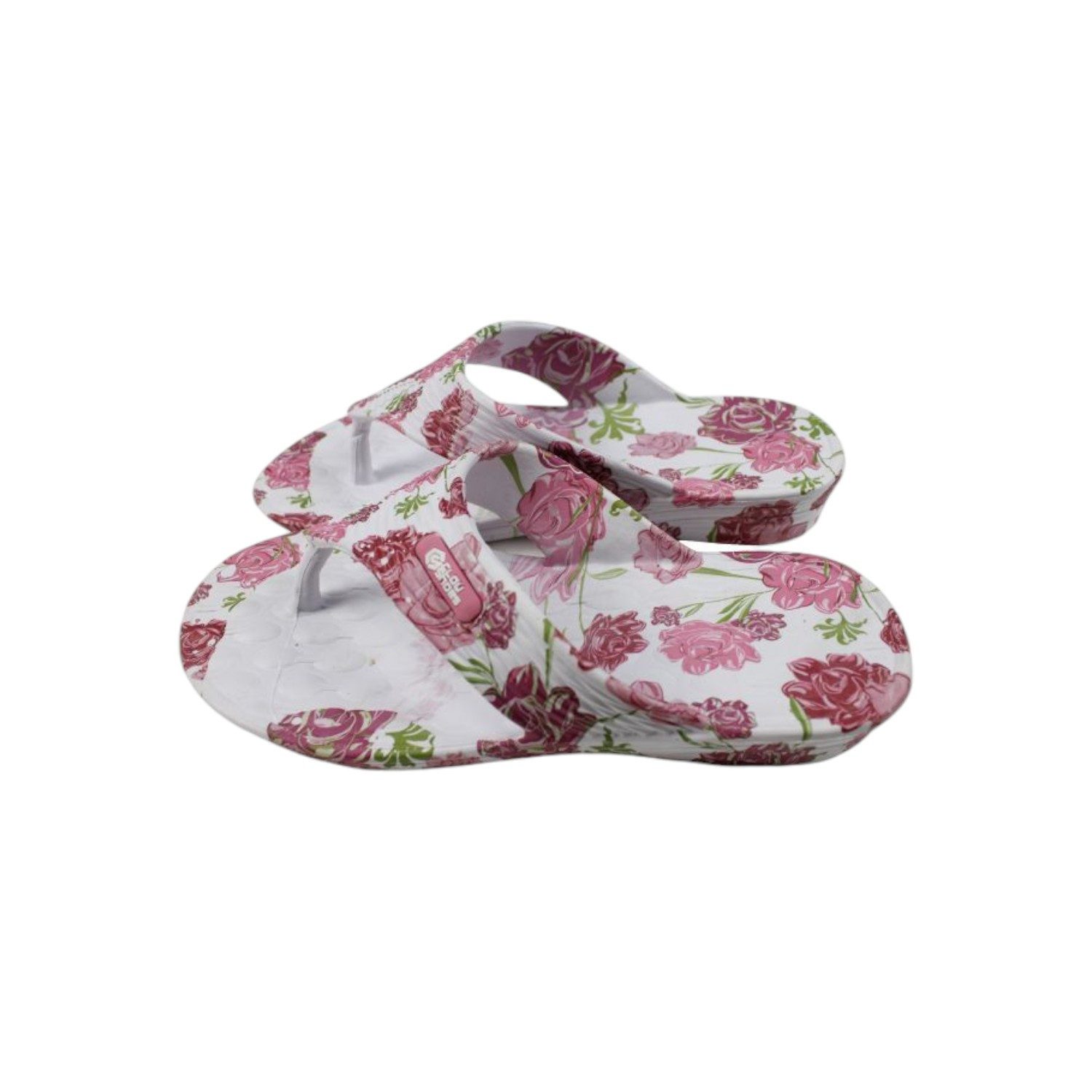 Damen Zehentrenner Blumen » günstige Damenschuhe Badezehentrenner
