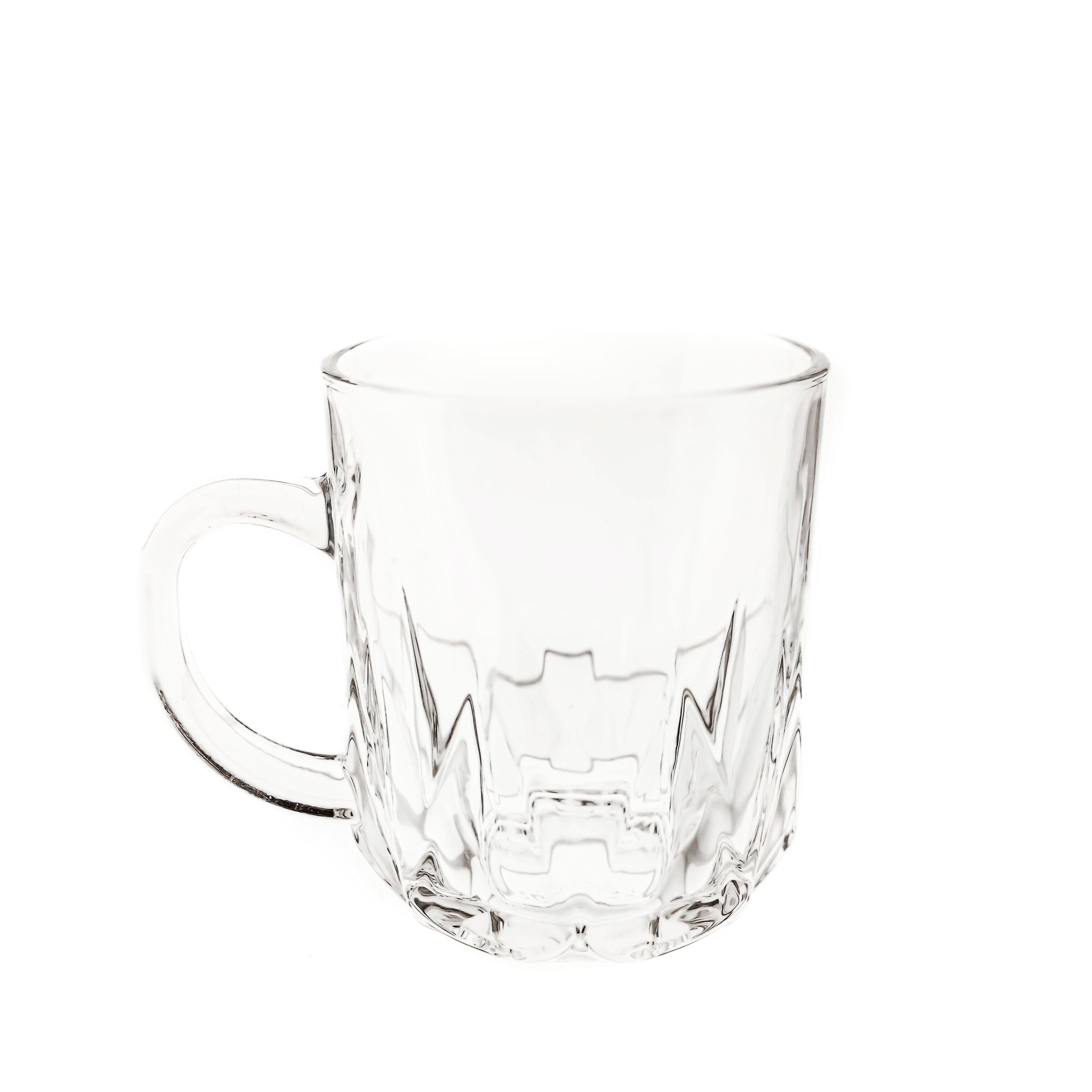 Almina Teeglas 6er Set Diamant Teegläser Wassergläser-Set aus Glas transparent, 6-tlg.