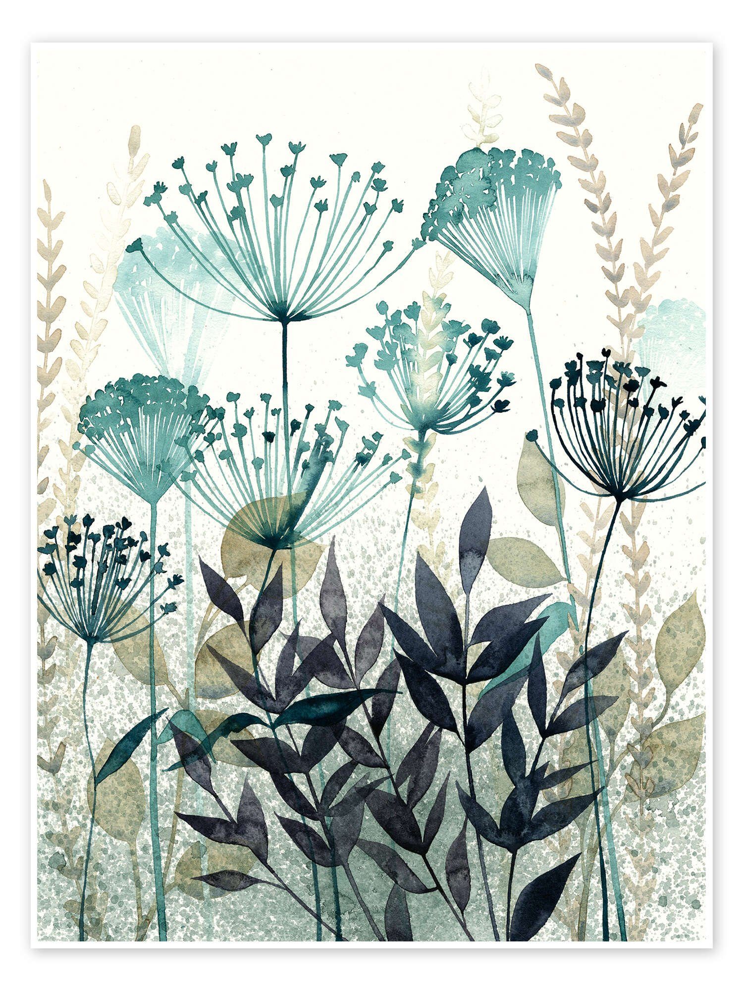 Posterlounge Wandbild Sommerwiese, Grace Popp, erhältlich als Poster, Leinwandbild, Wandsticker oder Acrylglasbild