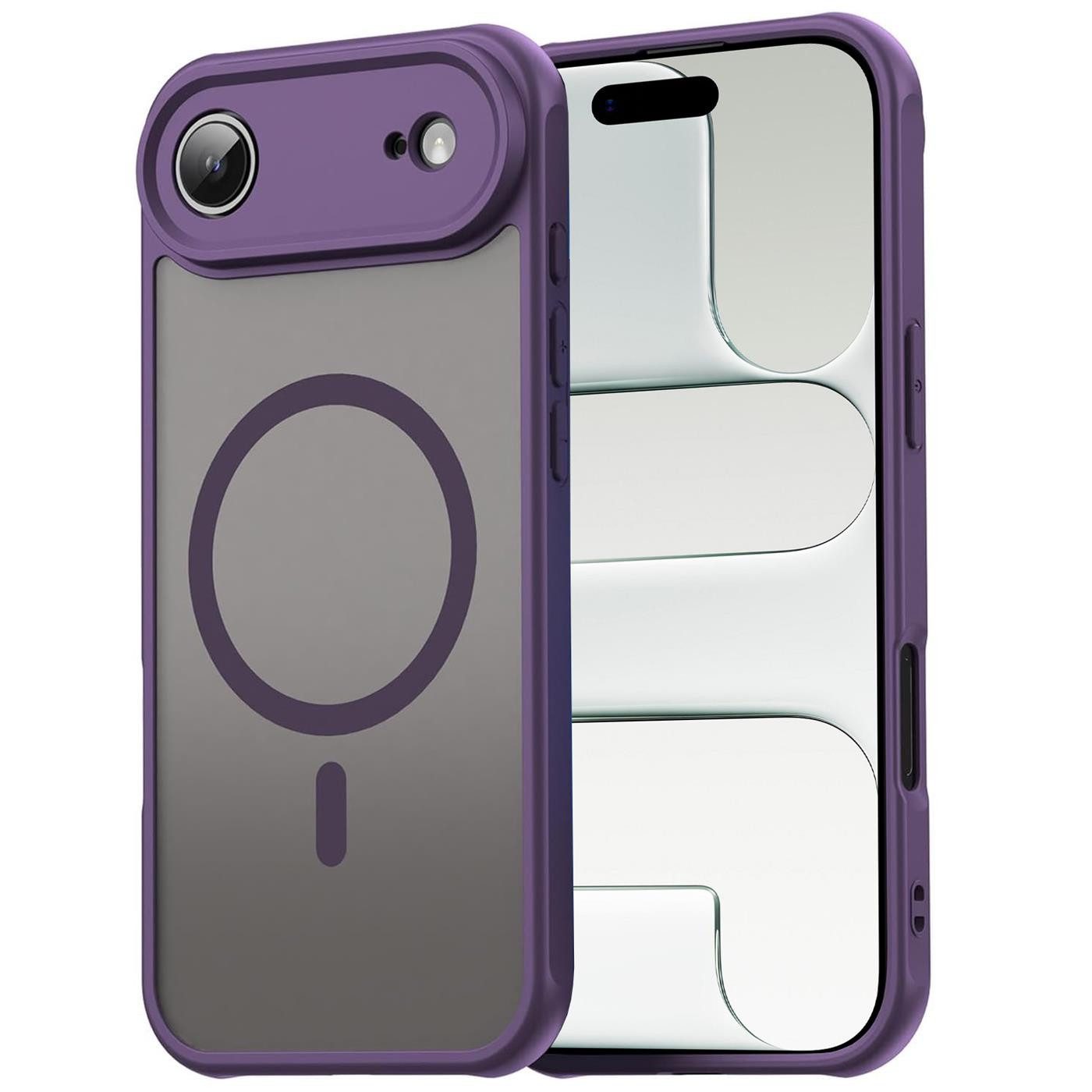 CoolGadget Handyhülle Magnet-Hülle für iPhone Air Schutzhülle magnetisch 6,5 Zoll, Hülle Matt Stoßfest kompatibel mit Magsafe Zubehör Kameraschutz Case