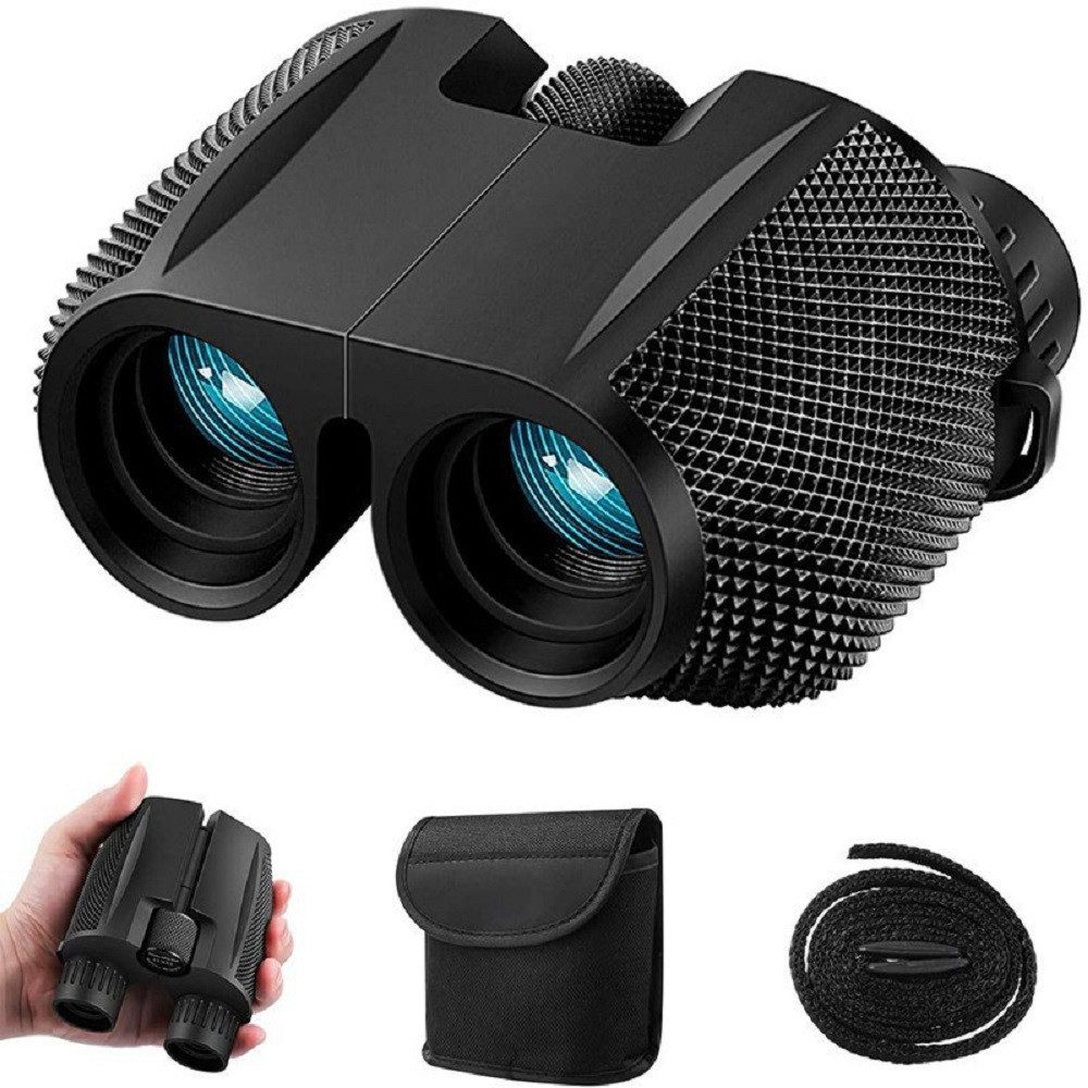 10x25 Kompakt Fernglas faltbar für Reisen & Outdoor Binocular