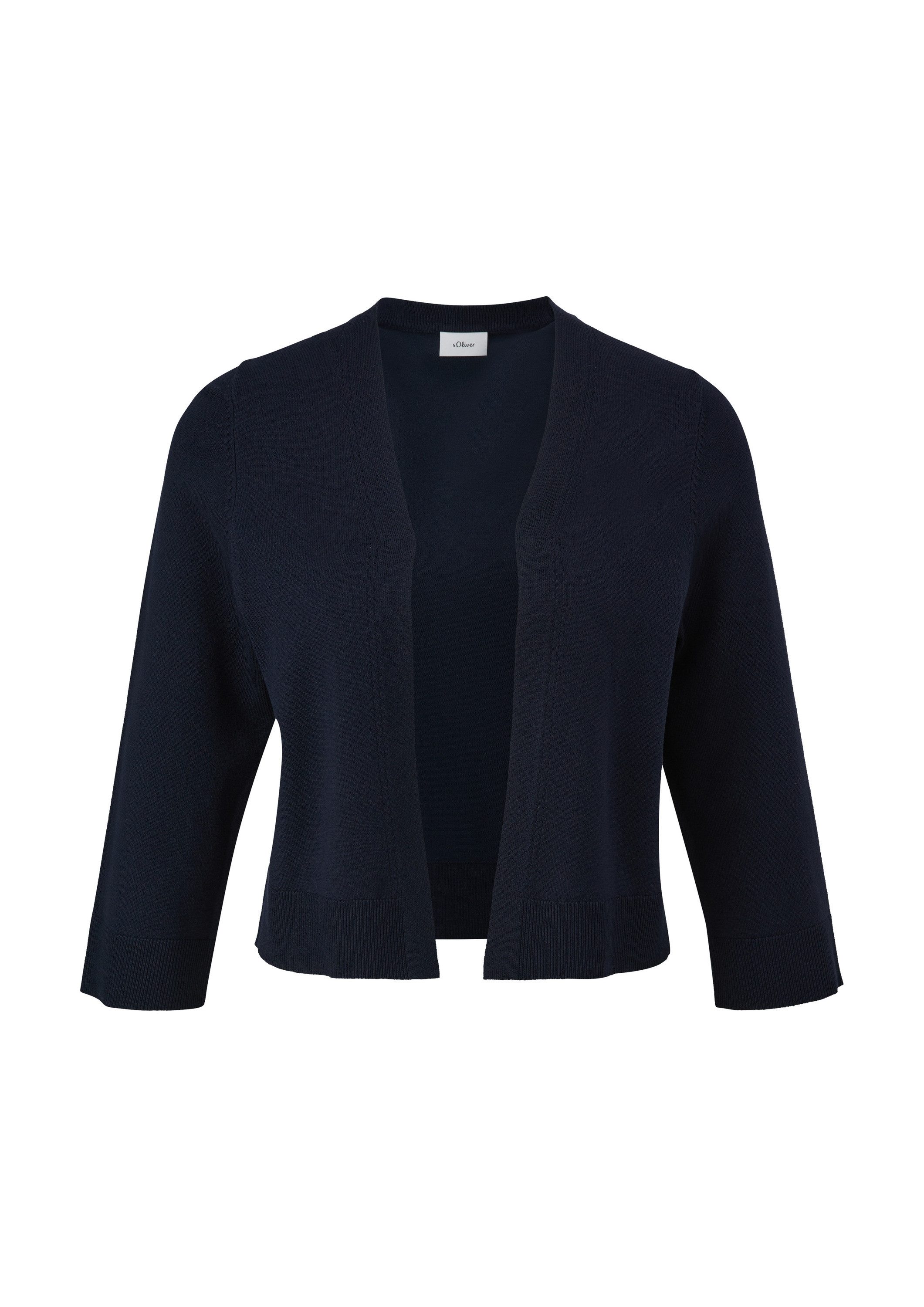 s.Oliver Cardigan Strickjacke Kurze Strickjacke mit 3/4-Ärmel günstig online kaufen