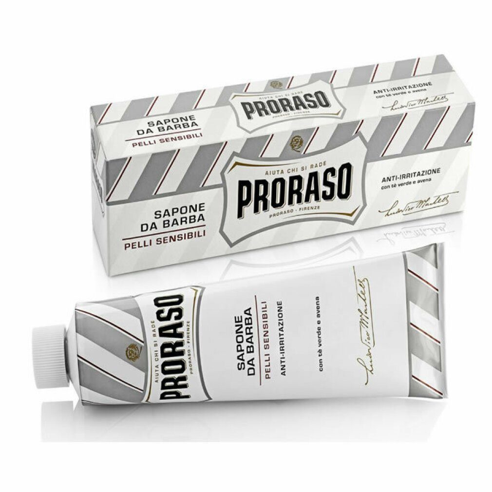 PRORASO Rasiercreme White Shaving Cream Sensitive Haut 150ml
