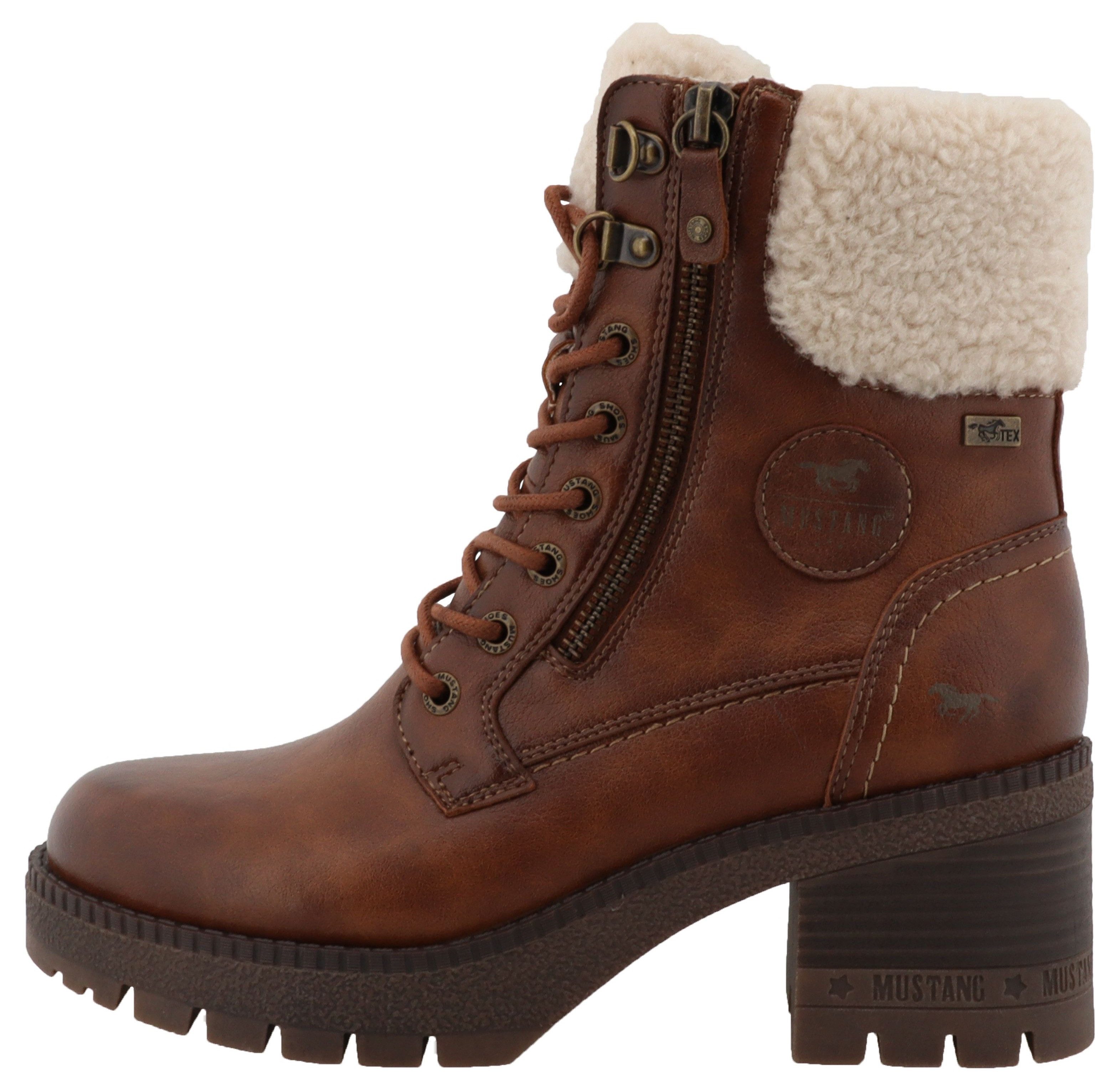 Mustang Shoes Caro Winterstiefelette Winterboots mit Blockabsatz