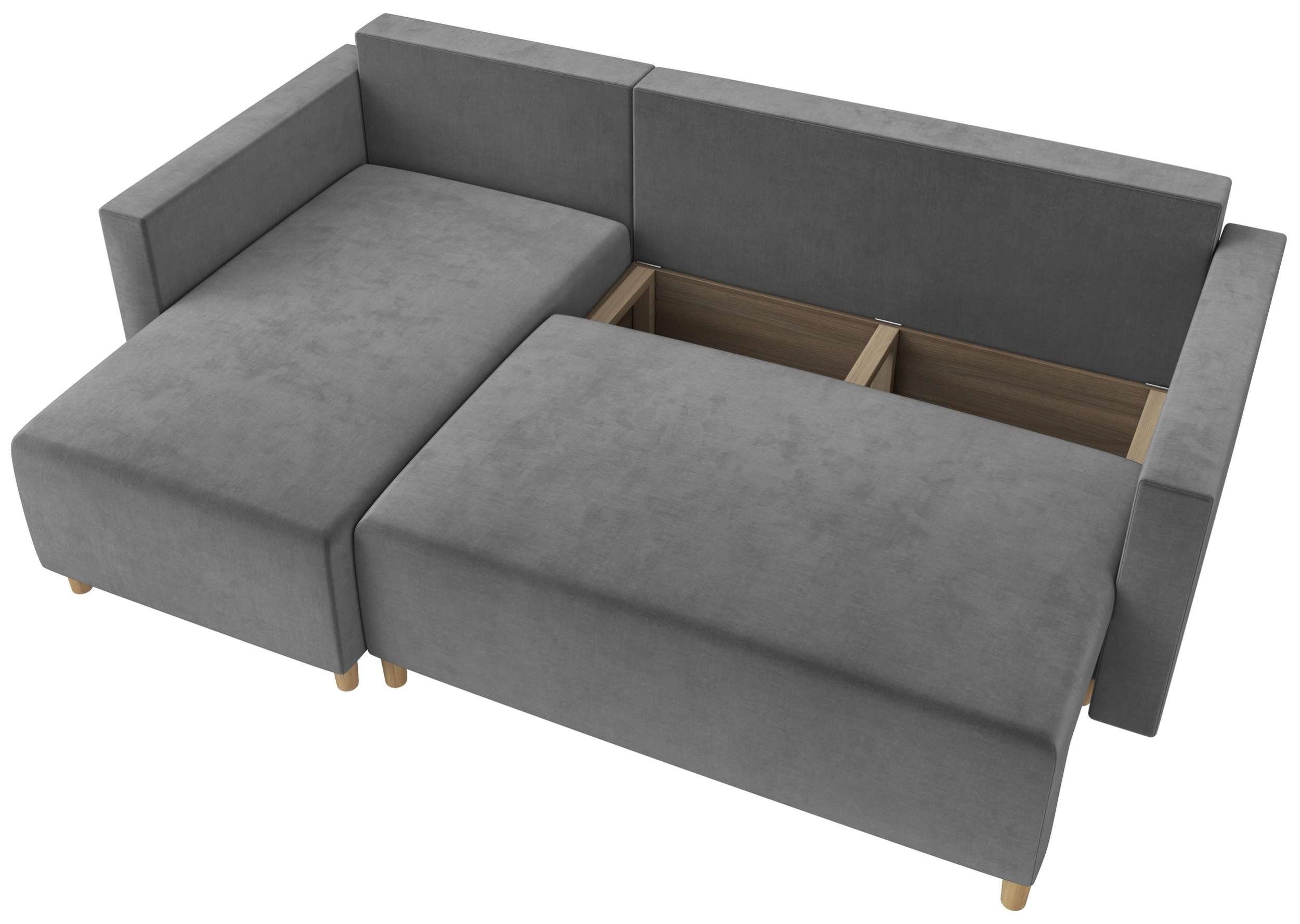 Eckcouch, Ecksofa Klassisch links im bestellbar, Raum rechts Stylefy Livenza, Bonellfederkern, stellbar, und Bettkasten, mane mit oder Design Bettfunktion L-Form, frei mit