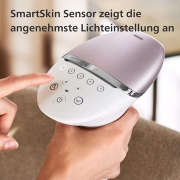 Philips IPL-Haarentferner Lumea IPL Haarentfernungsgerät 8000 – mit SenseIQ,4 Aufsätze, 450000 Lichtimpulse, 2 Aufsätze, Frauen, Männer, Intimbereich, Gesicht, Bikinizone, Haarentfernung Haarentferner Geräte Epilation Damen Herren Epilierer