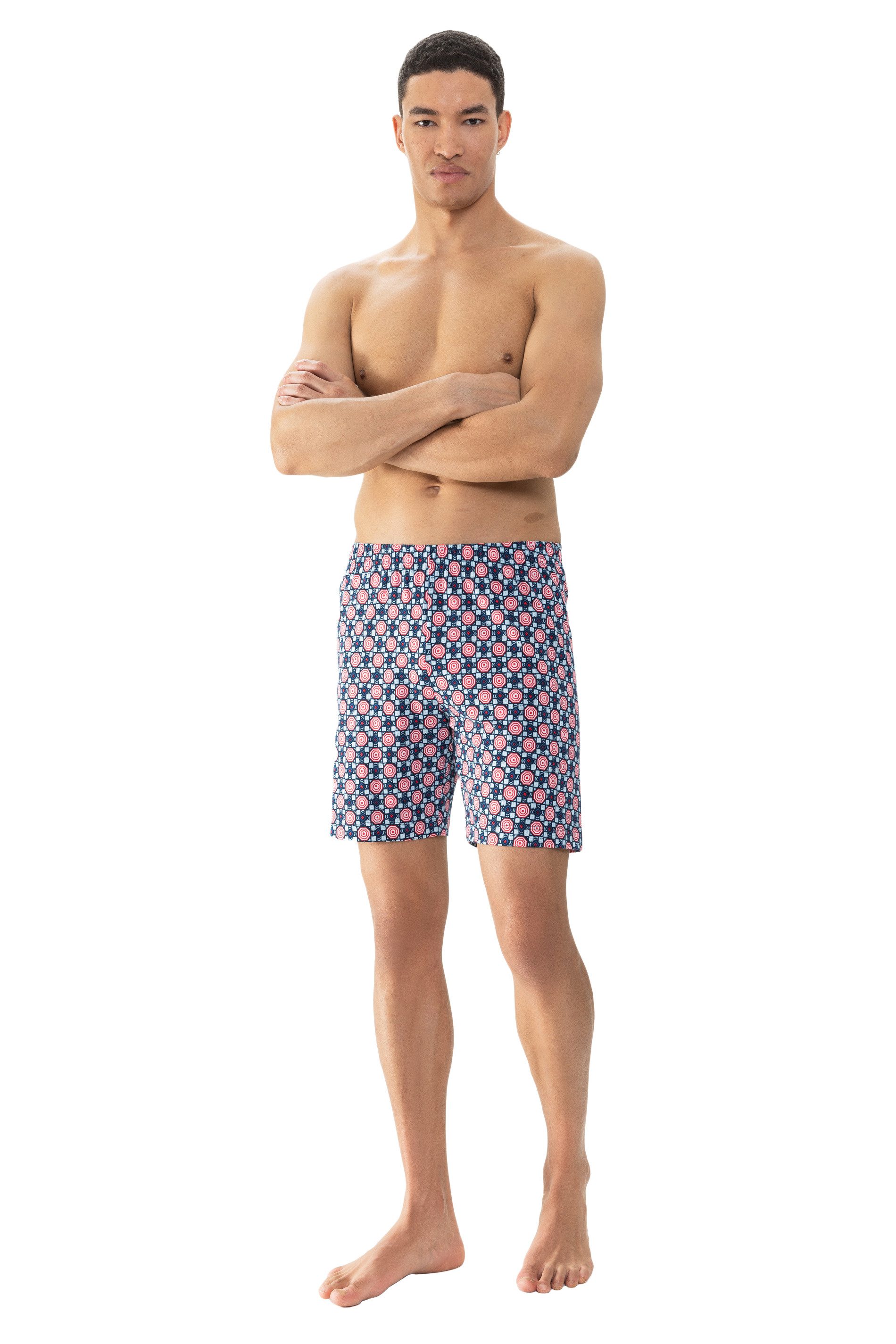 Mey Pyjamahose Mey Herren Hose kurz 2220041 Red Tango (1 Stück, 1-tlg., 1 Stück)