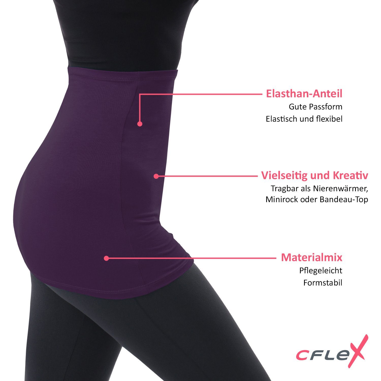 CFLEX Bandeautop Variotube Damen Tube-Oberteil, Shirtverlängerung & Miniroc günstig online kaufen