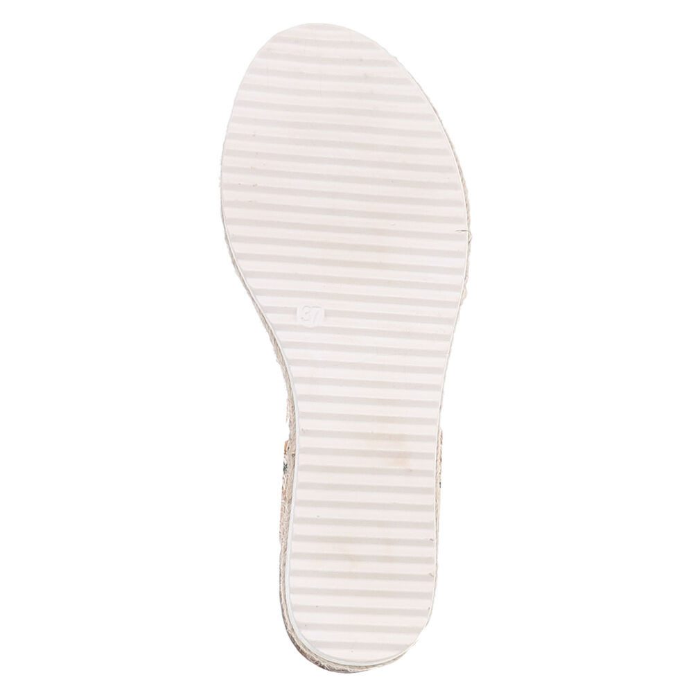 Ital-Design Elegante Sommer-Sandalen mit Wellenmuster und Absatz Plateausandaletten (89930103) Keilabsatz/Wedge Keilsandaletten in Schwarz