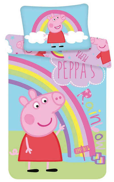 Kinderbettwäsche Peppa Wutz, Peppa Pig, Renforcé, 2 teilig