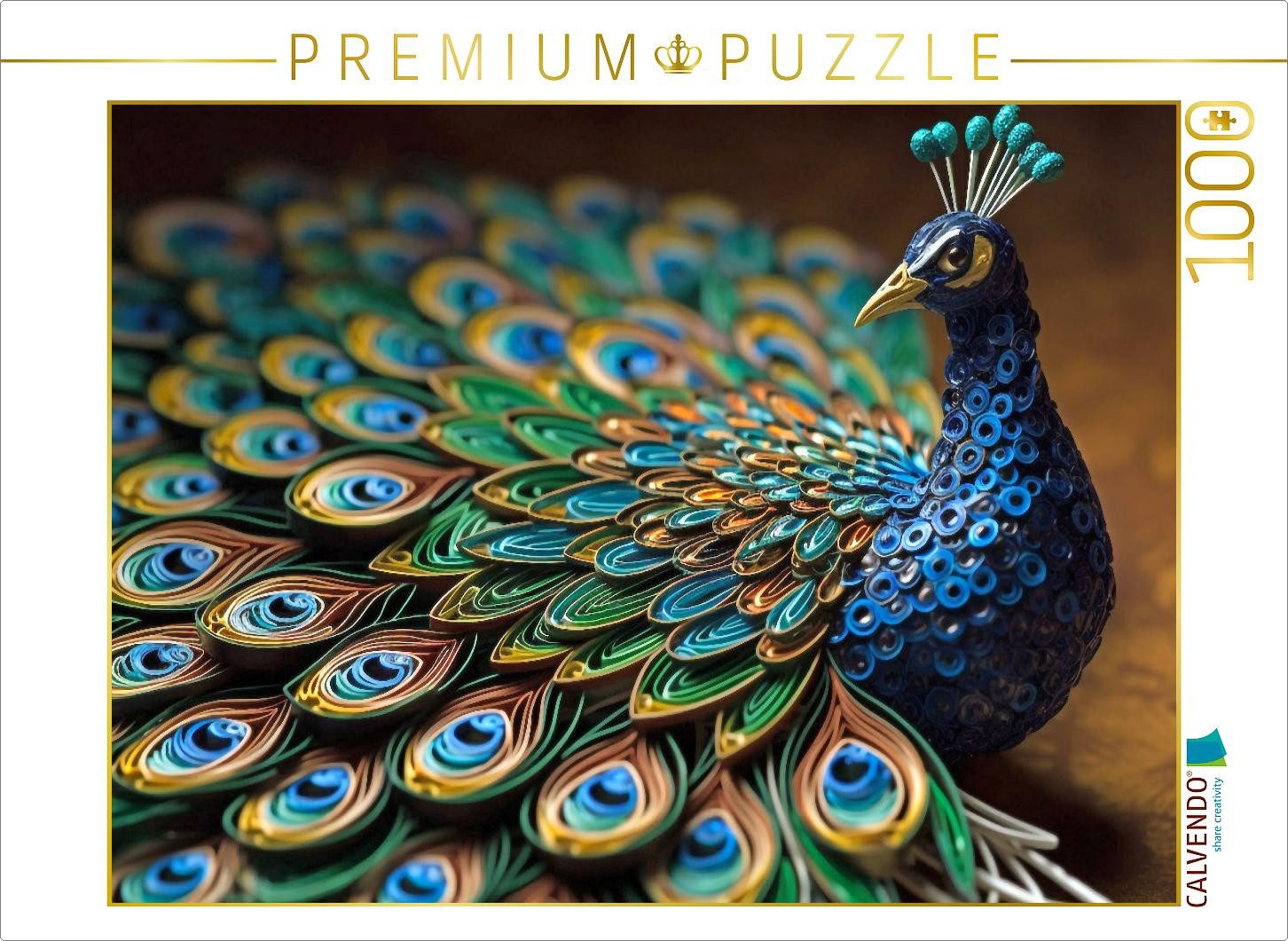 CALVENDO Puzzle CALVENDO Puzzle Ein Motiv aus dem Kalender Tierwelt mit Quilling, 100, 1000 Puzzleteile