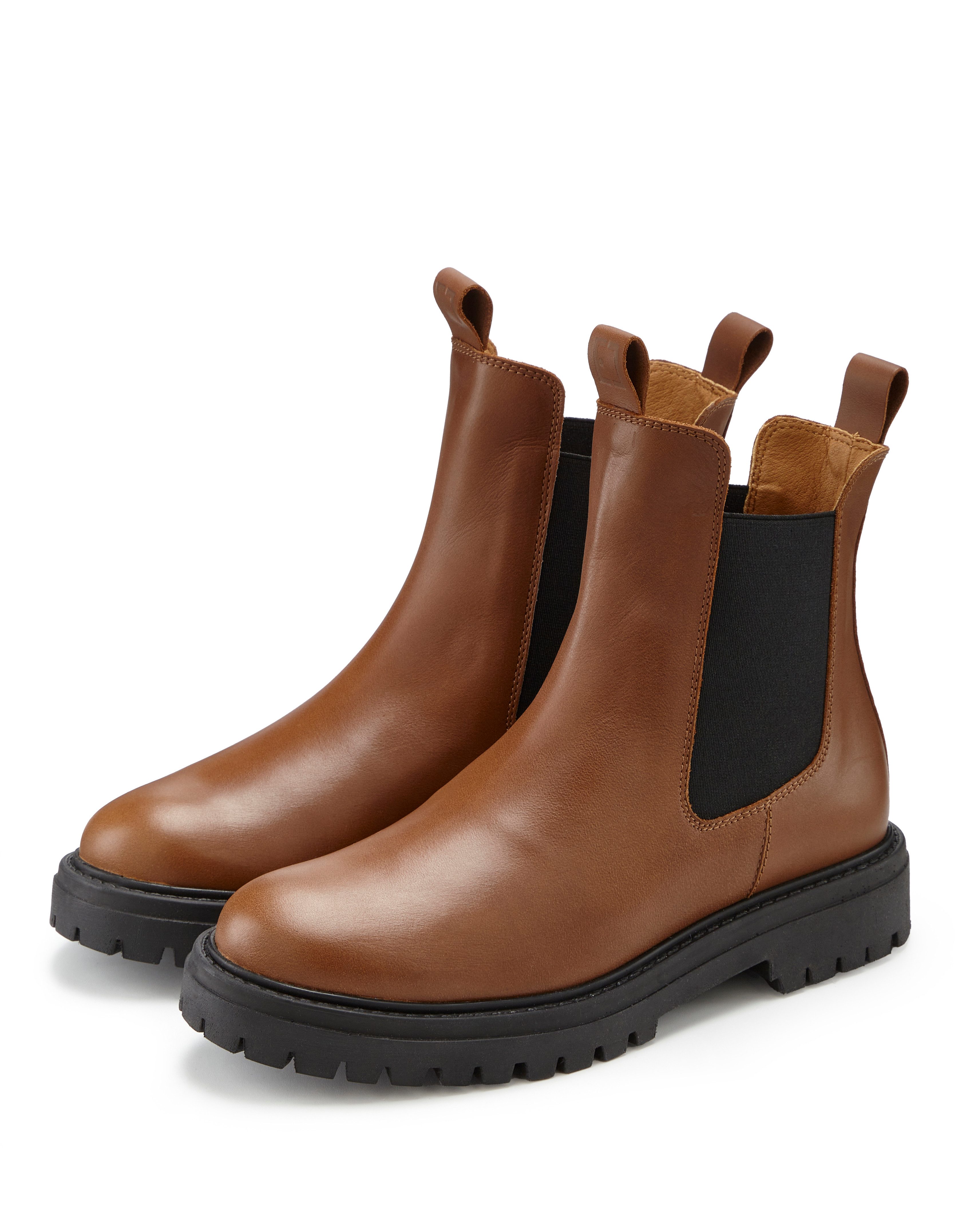 Elbsand Stiefelette Chelseaboots, Schlupfstiefel, Bikerboots aus Leder günstig online kaufen
