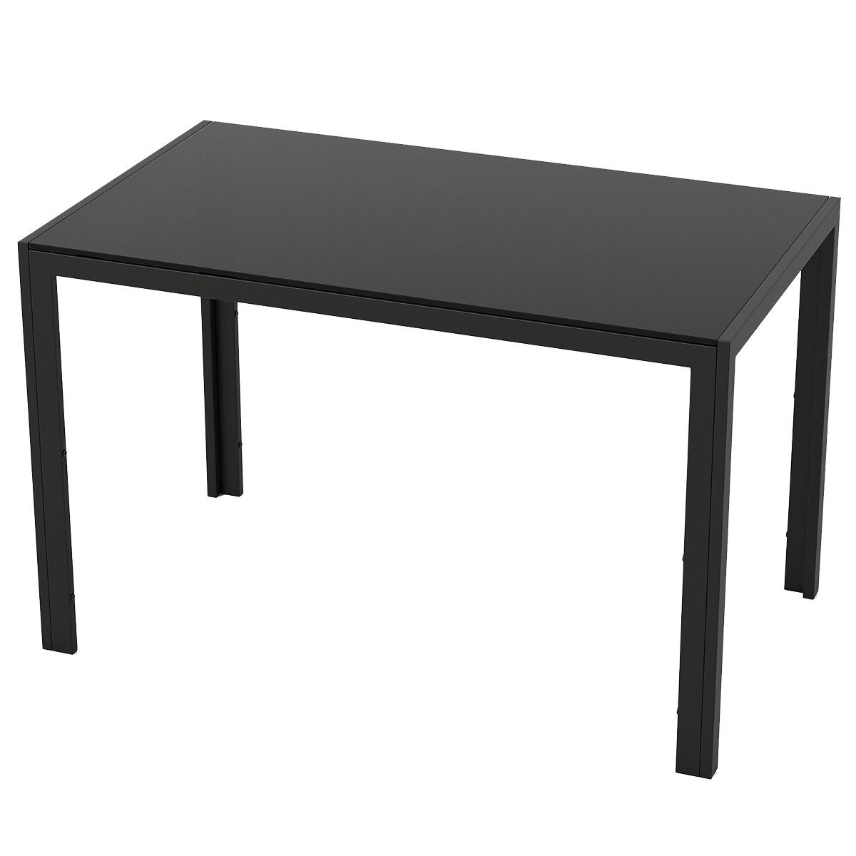 COSTWAY Esstisch (1-St), Glas, quadratischer Küchentisch günstig online kaufen