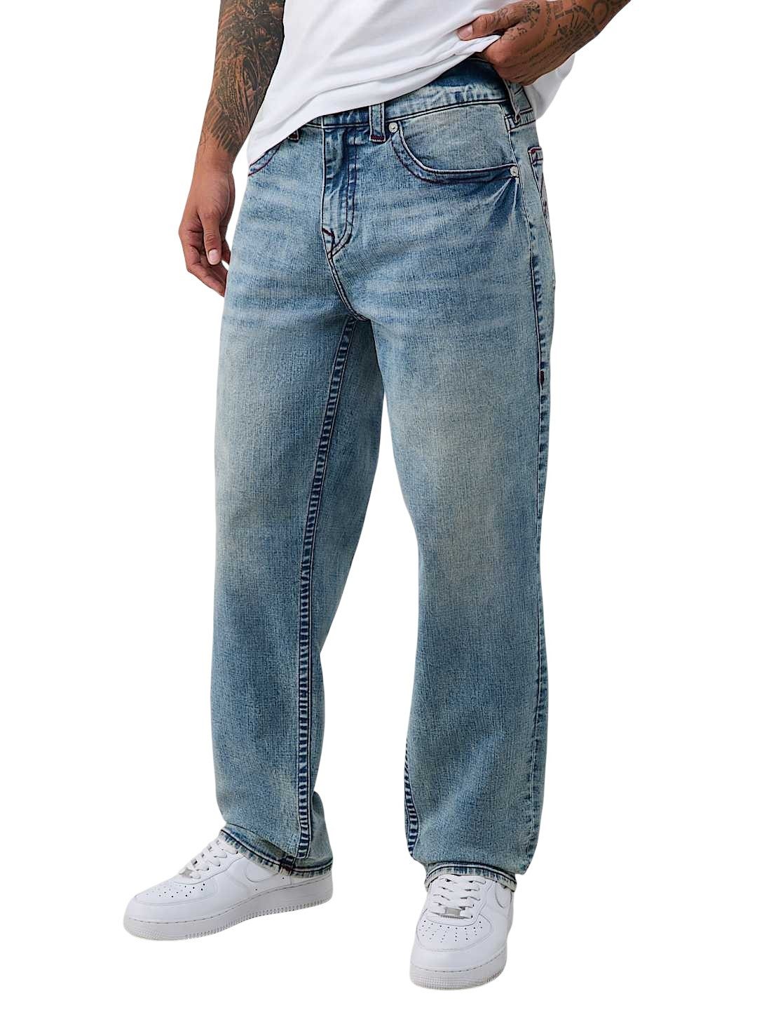 True Religion Loose-fit-Jeans Jeans True Religion Bobby SN NF (1-tlg) Charakteristischen Hufeisen Details