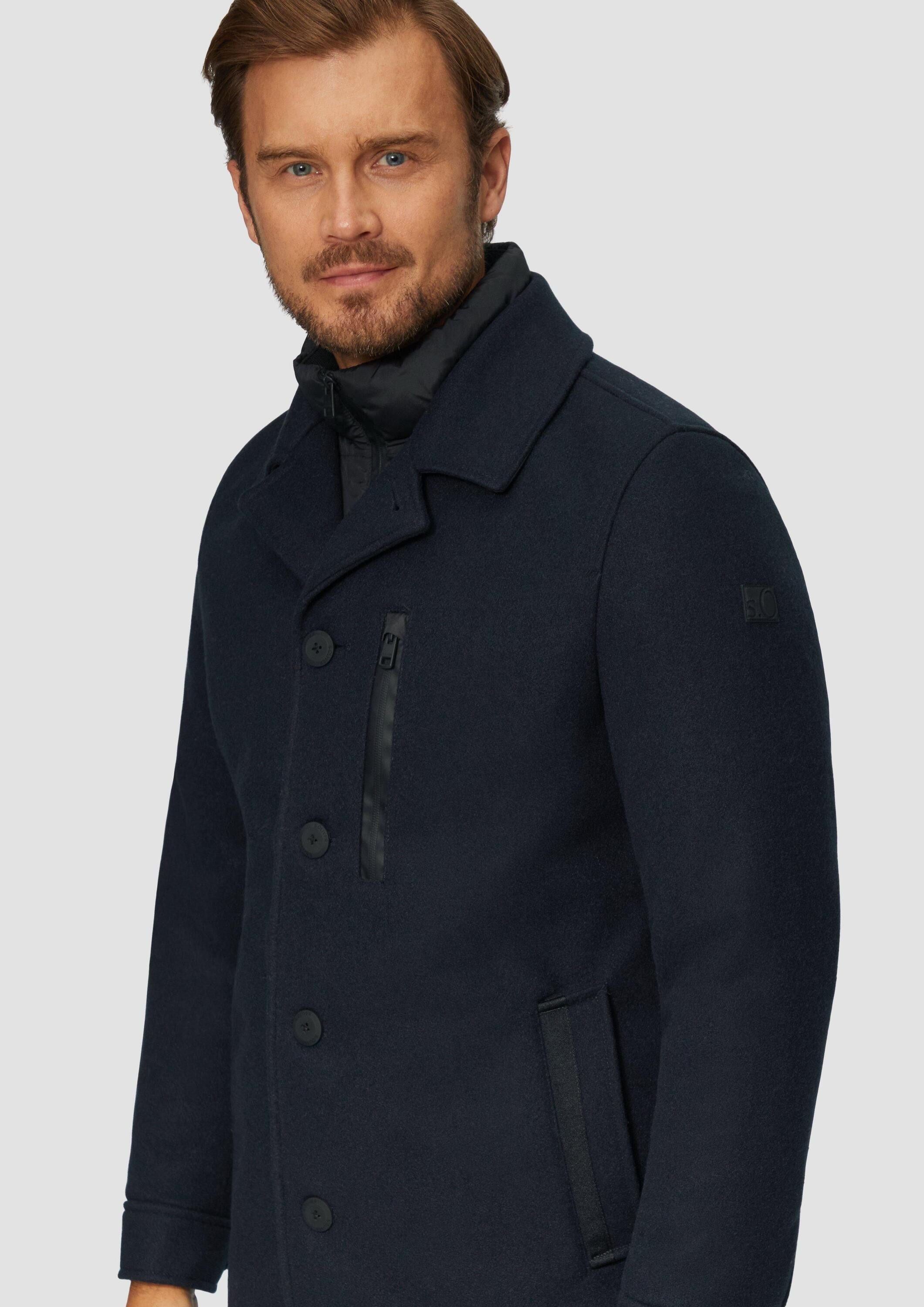 s.Oliver Funktionsjacke Outdoor-Jacke Kurzmantel mit gestepptem Innenfutter