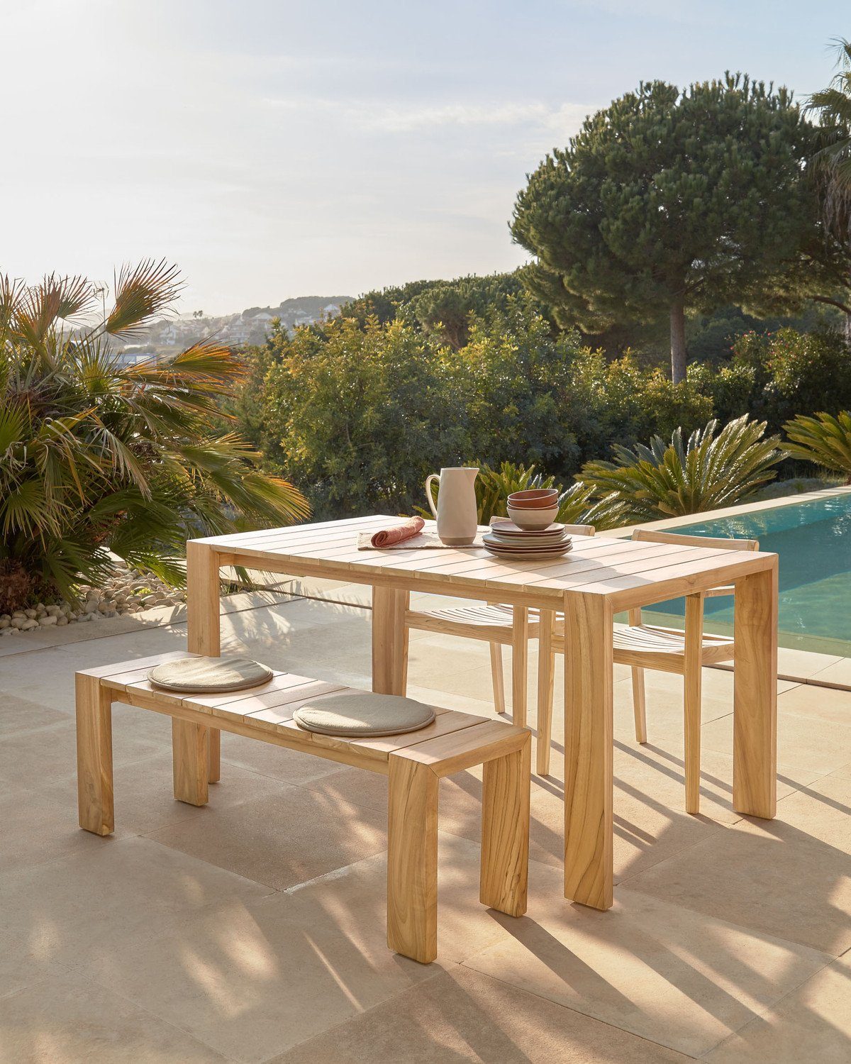 x cm Esstisch Outdoortisch 77 100 Teakholz Victoire Esstisch 200 Esszimmer Natur24 x