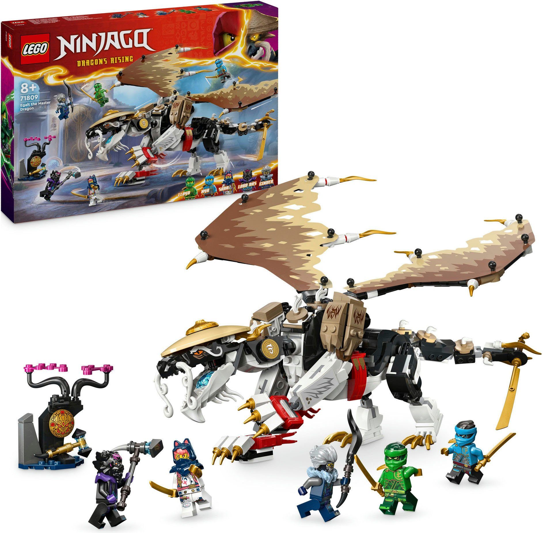 LEGO® Konstruktionsspielsteine Egalt der Meisterdrache (71809), LEGO Ninjago, (532 St), Made in Europe