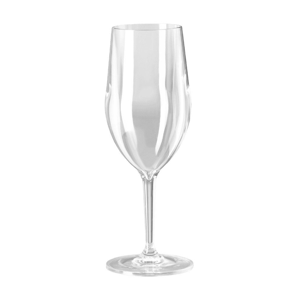 Ornamin Weinglas Weinglas, SAN, Bruchstabiles Weinglas l elegante Glas-Optik l für Camping und Garten
