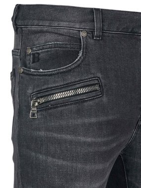 Balmain Slim-fit-Jeans Balmain Jeans dunkelgrau