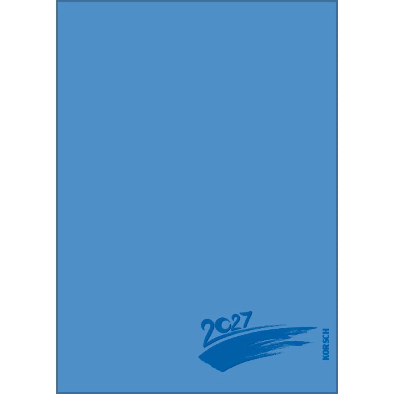Korsch Verlag Wandkalender Foto-Malen-Basteln Bastelkalender A5 blau 2027