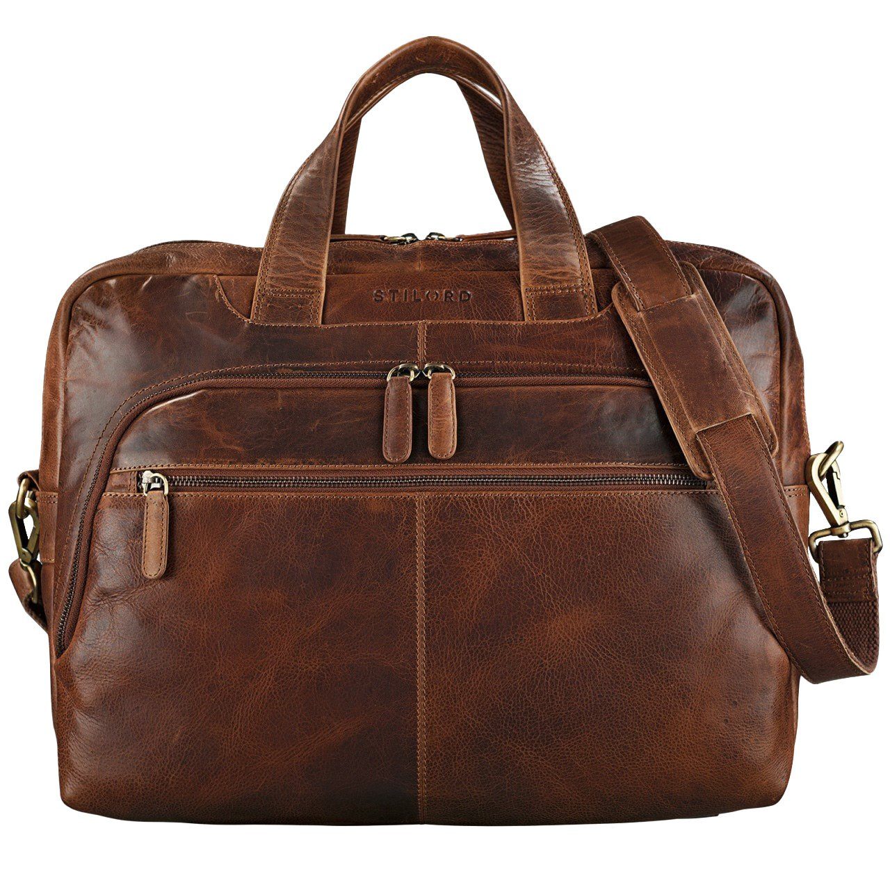 STILORD Laptoptasche "Lias" Umhängetasche Leder groß günstig online kaufen