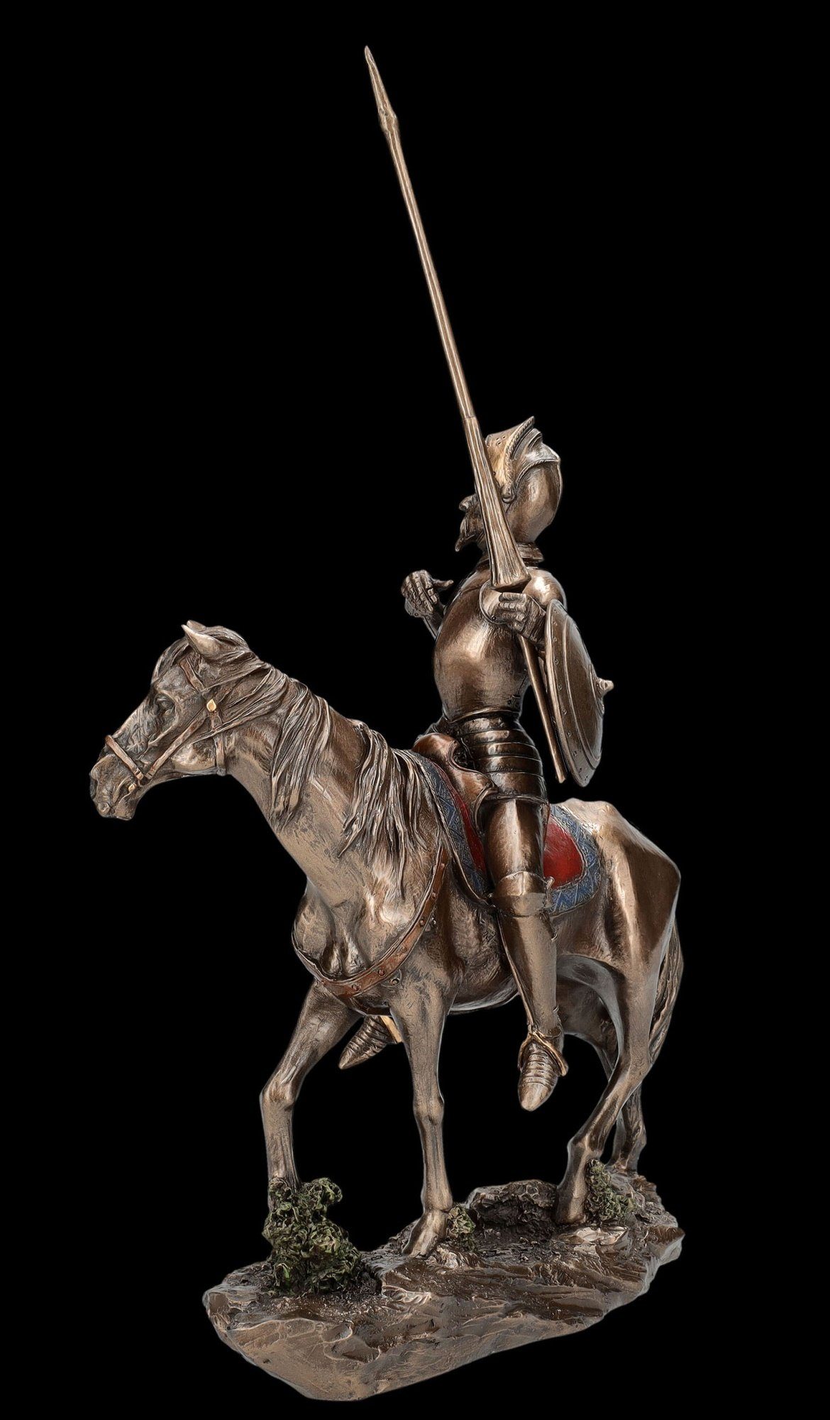 Dekofigur auf Shop Don Pferd mit Quijote - Veronese Dekofigur Ritter - Figuren Figur GmbH Lanze