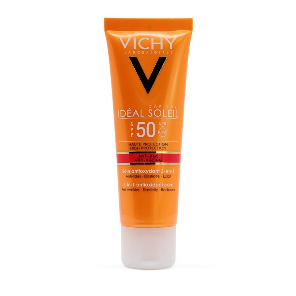 Vichy Feuchtigkeitscreme IDEAL Soleil Anti-Age Creme LSF 50 50ml PZN 13828953 – Bild 2 von 5