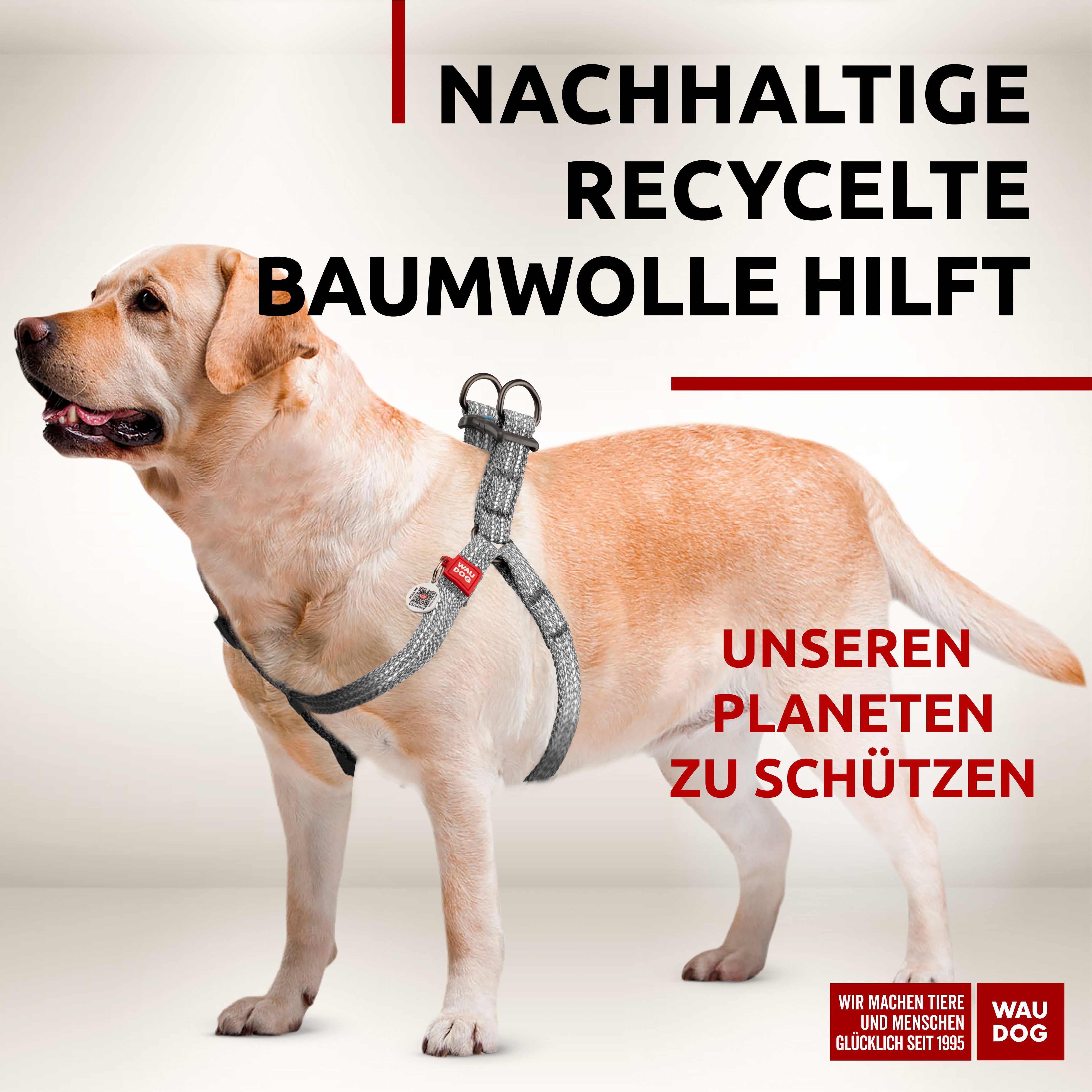 WAUDOG Hunde-Geschirr Brustgeschirr verstellbar reflektierend, Recycelte günstig online kaufen