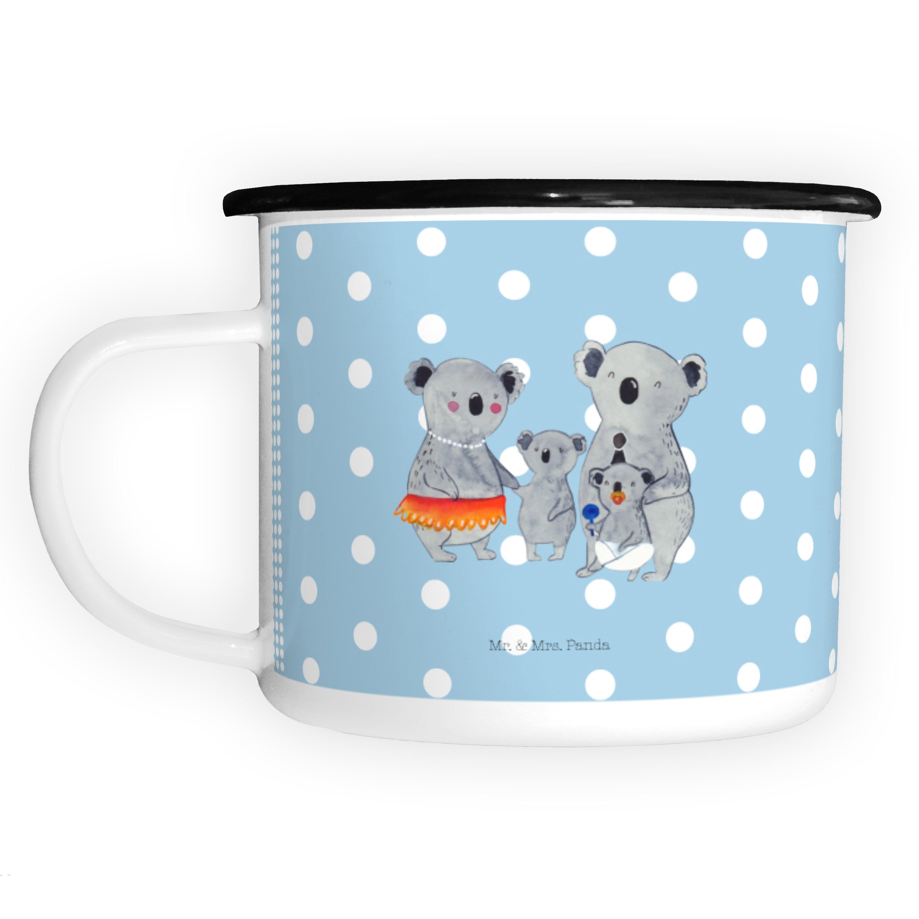 Camping, Blau Oma, Panda Mrs. Pastell Familie St) Pap Geschenk, Dekobecher - Mr. Koala (1 - Schwester, &