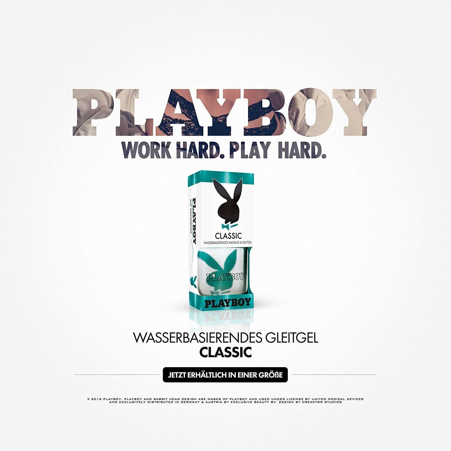 PLAYBOY Gleitgel Premium Gleitgel auf Wasserbasis, Massage- & Erotik CLASSIC 88,7 ml, 1-tlg.